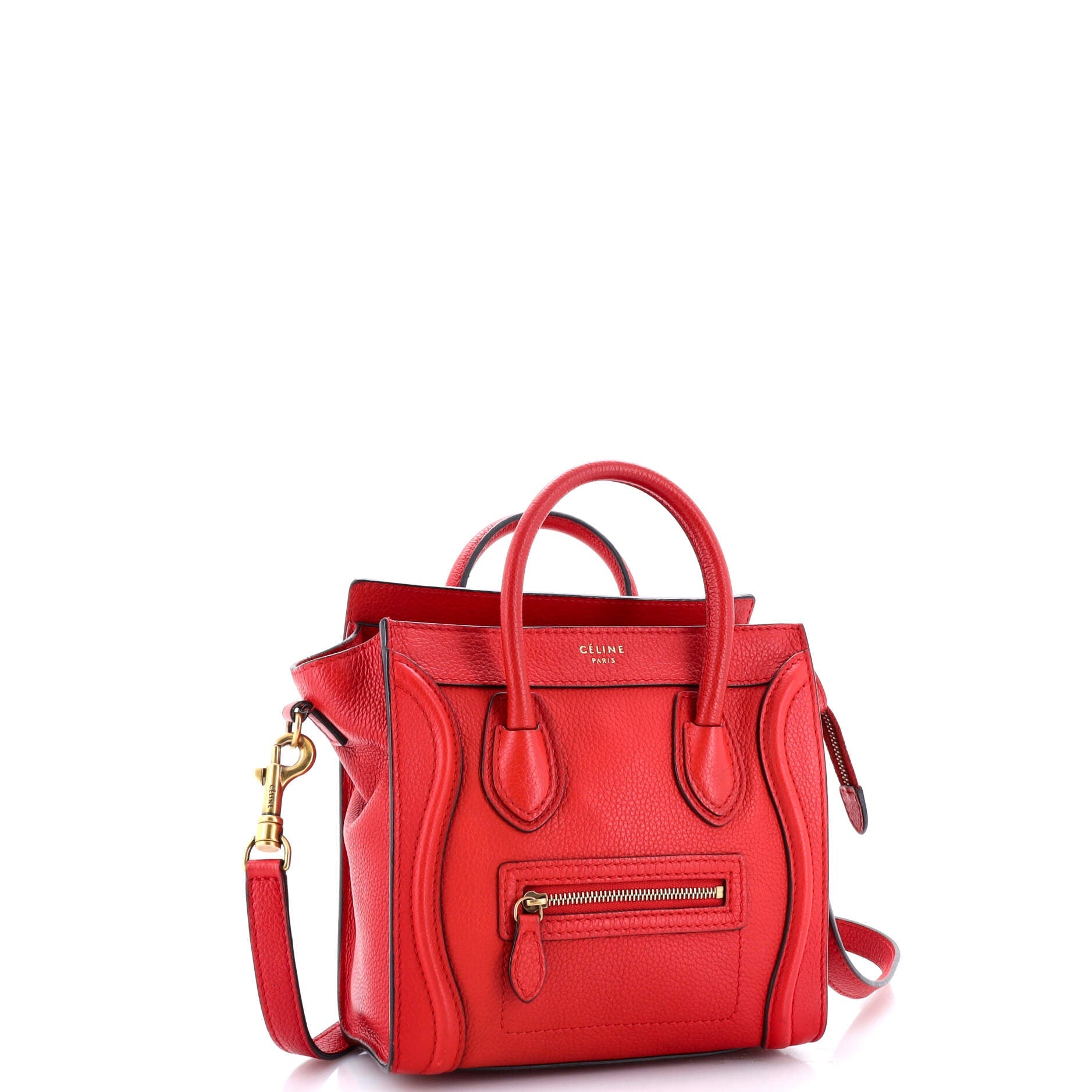 Luggage Bag Grainy Leather Nano