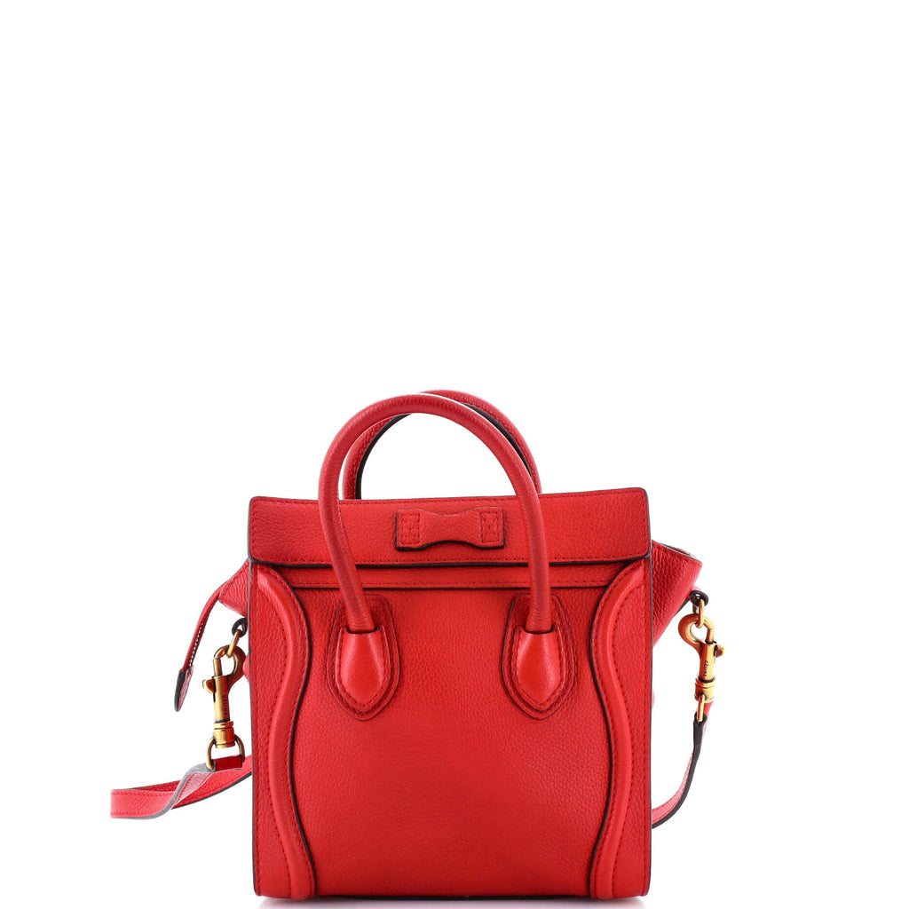 Luggage Bag Grainy Leather Nano
