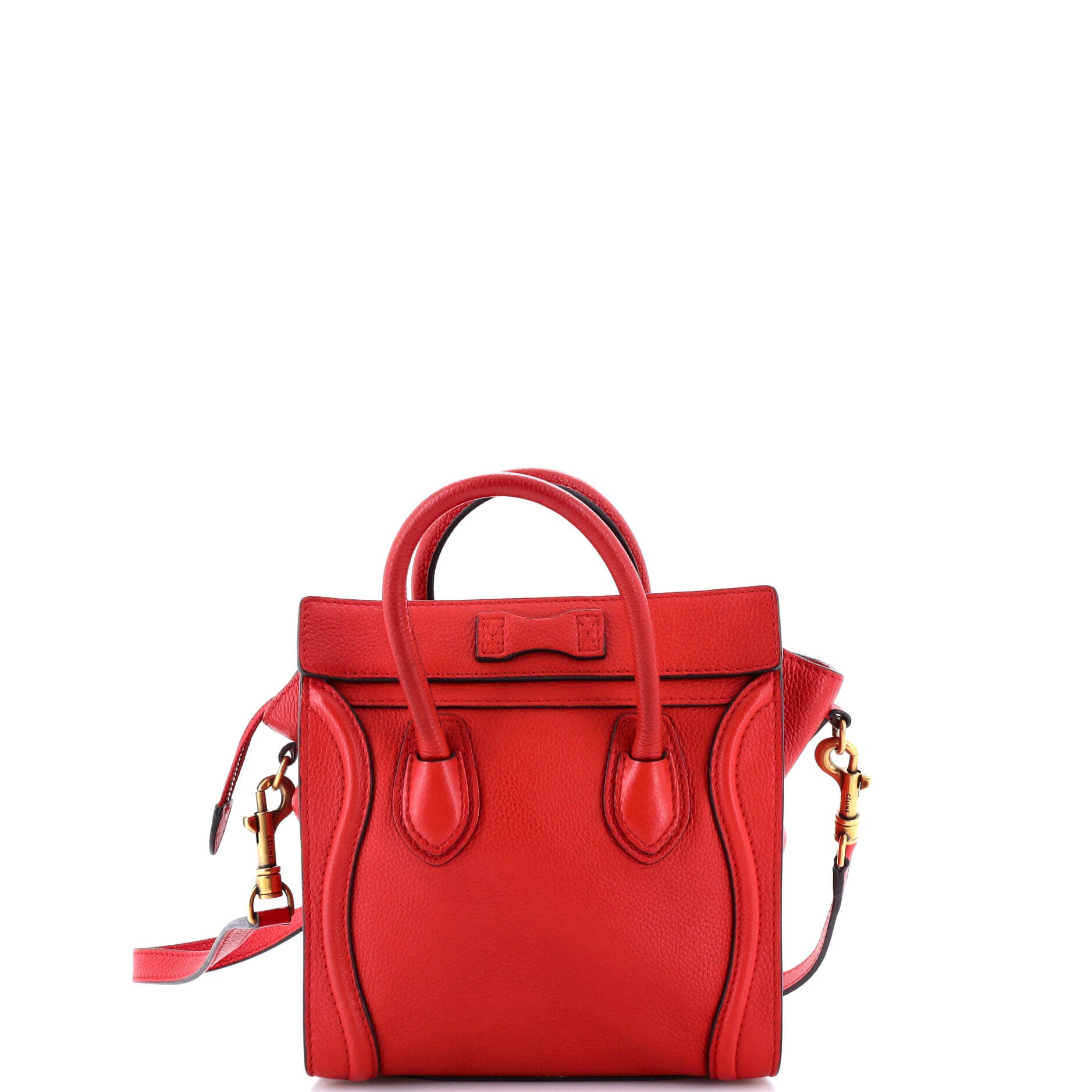 Luggage Bag Grainy Leather Nano