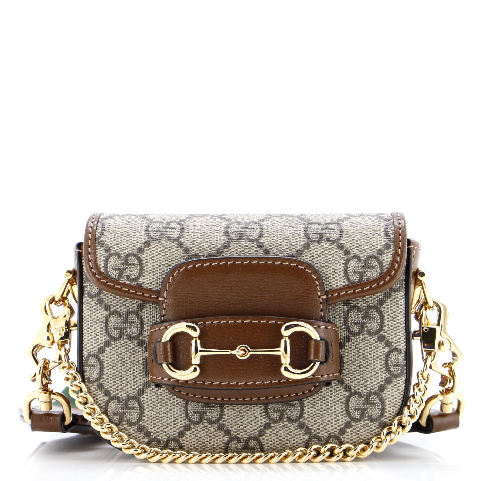 Horsebit 1955 Flap Wallet with Strap GG Coated Canvas
