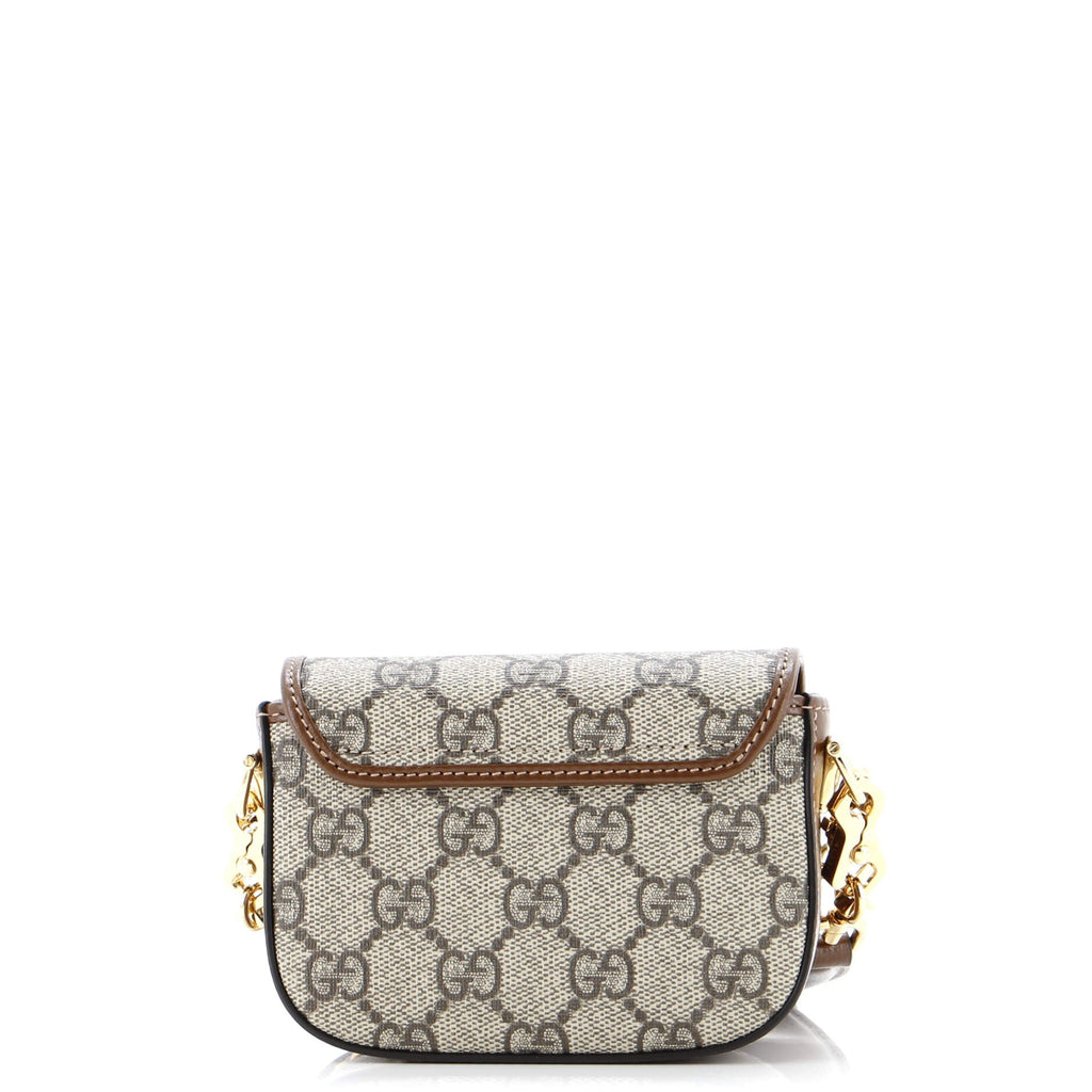 Horsebit 1955 Flap Wallet with Strap GG Coated Canvas
