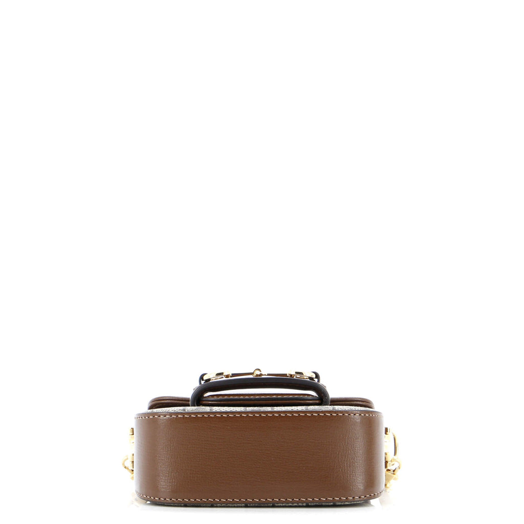Horsebit 1955 Flap Wallet with Strap GG Coated Canvas