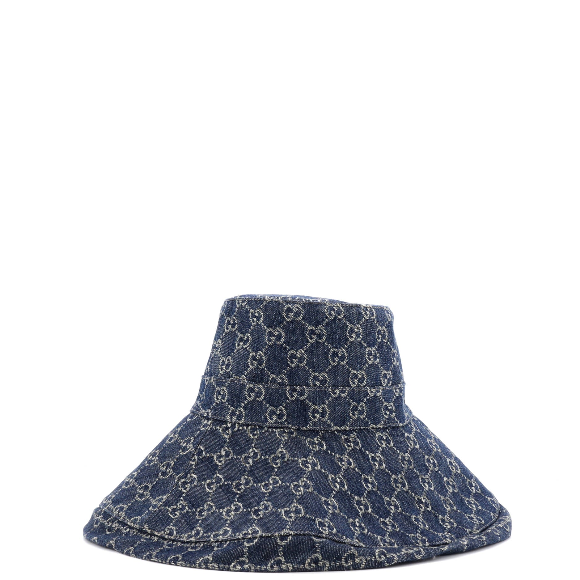 Wide Brim Hat GG Denim