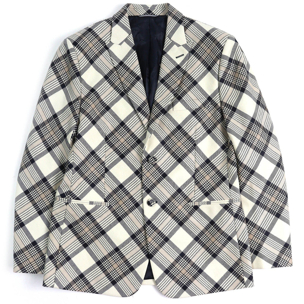 Dior 22AW wool Cupra Check Pattern Tailored Jacket