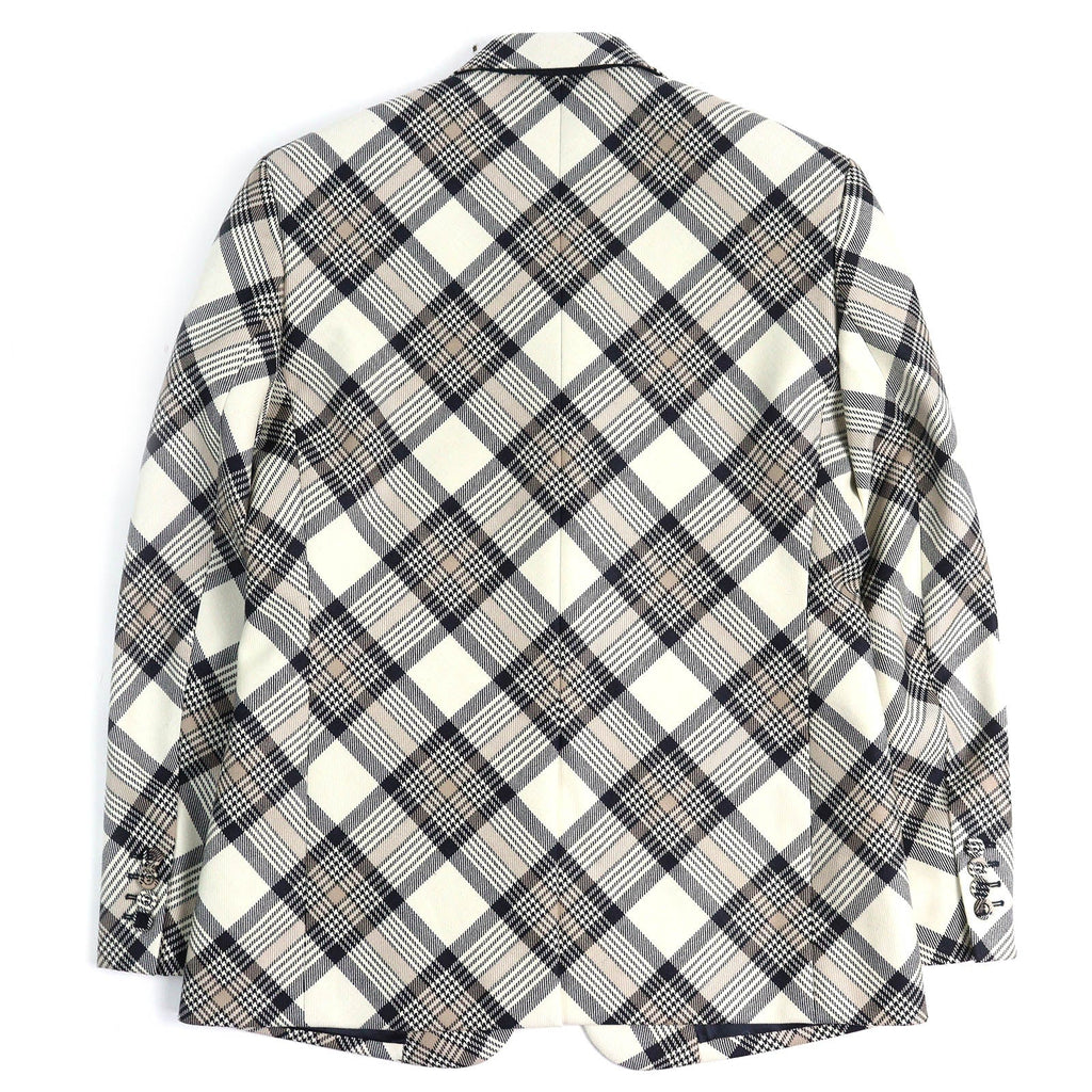 Dior 22AW wool Cupra Check Pattern Tailored Jacket