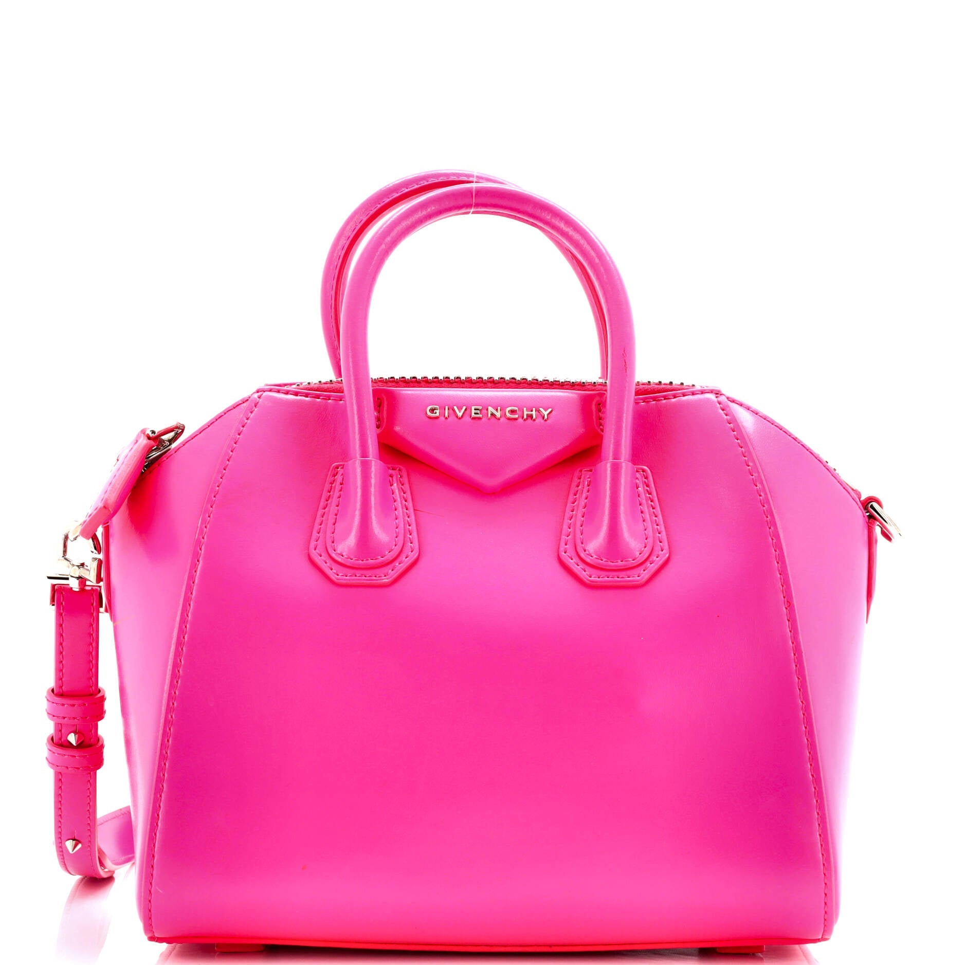 Antigona Bag Glazed Leather Mini