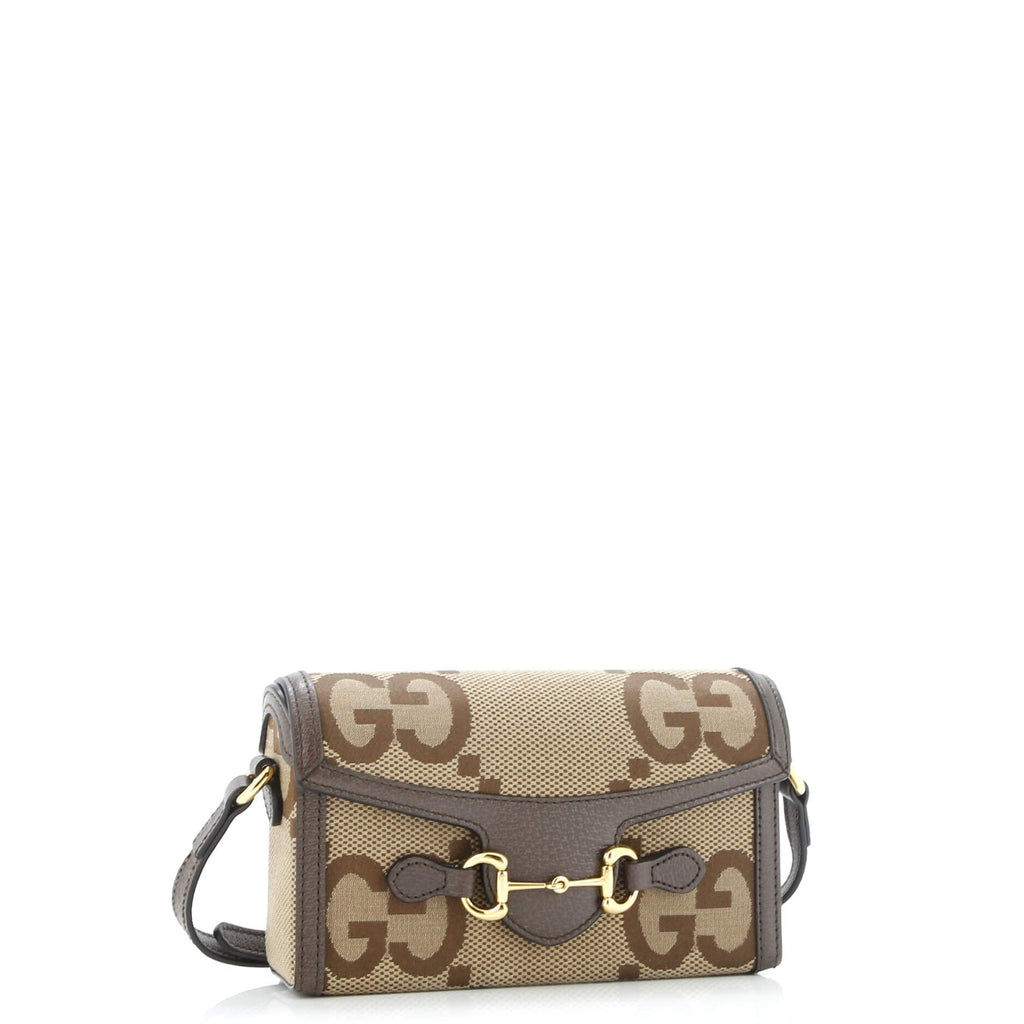 Horsebit 1955 Flap Crossbody Bag Jumbo GG Canvas Mini