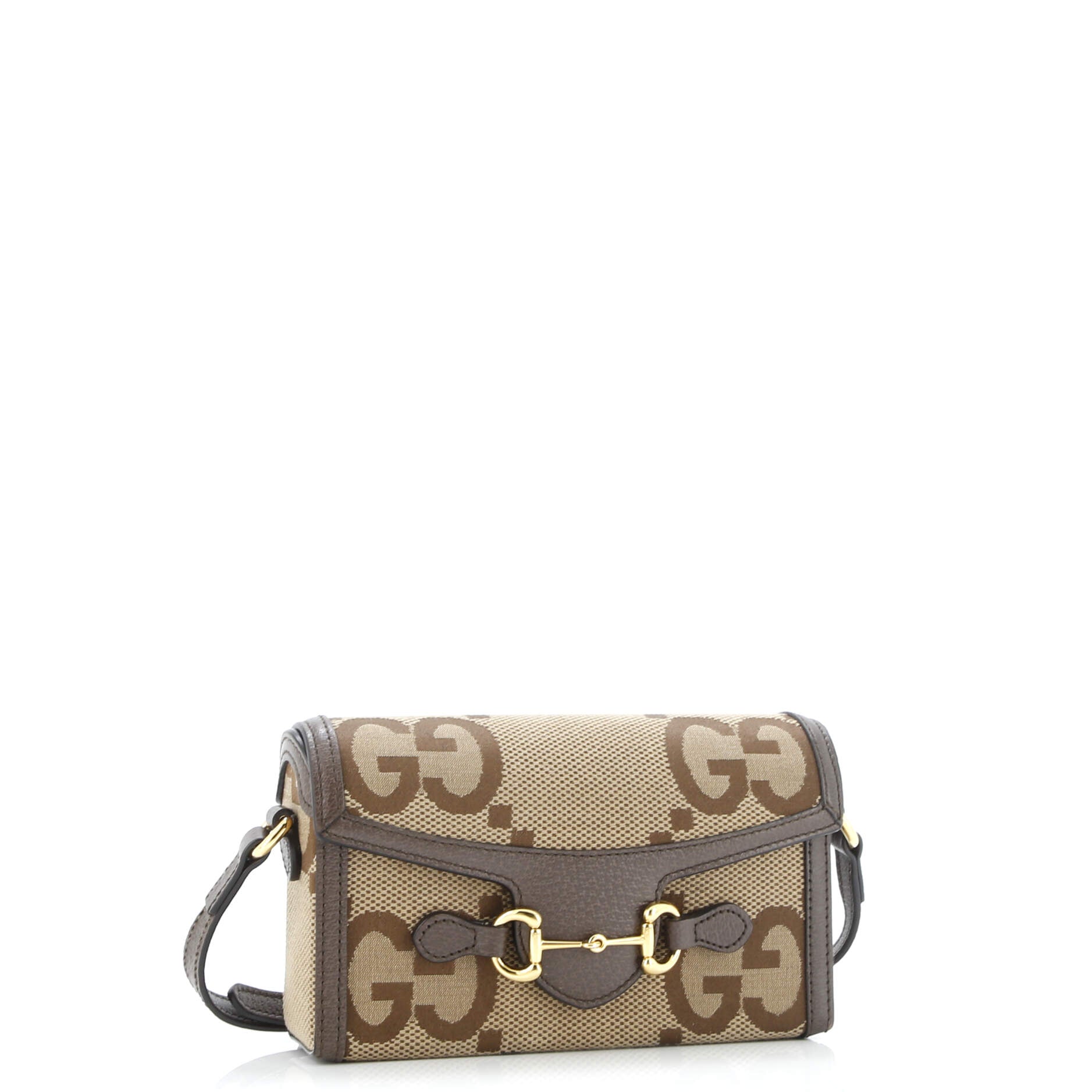 Horsebit 1955 Flap Crossbody Bag Jumbo GG Canvas Mini