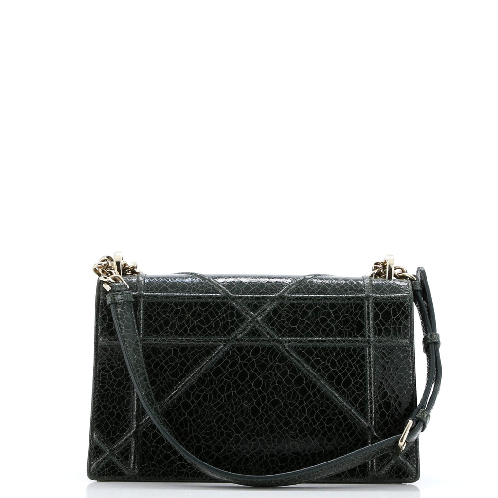 Diorama Flap Bag Crackled Deerskin Medium