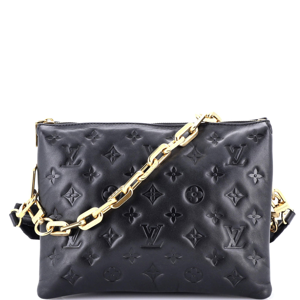 Coussin Bag Monogram Embossed Lambskin PM