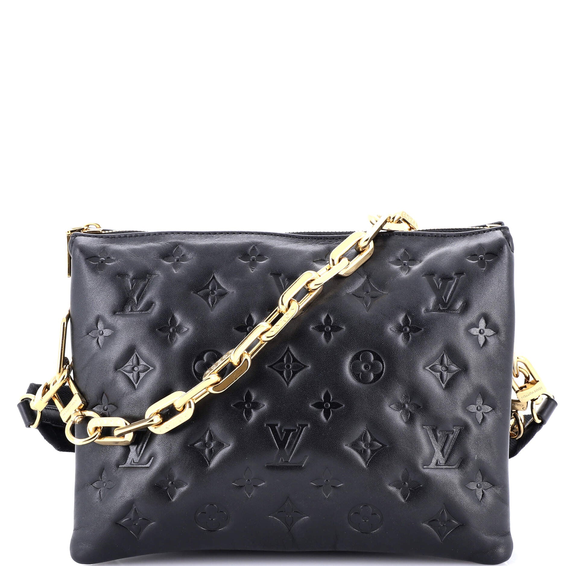 Coussin Bag Monogram Embossed Lambskin PM
