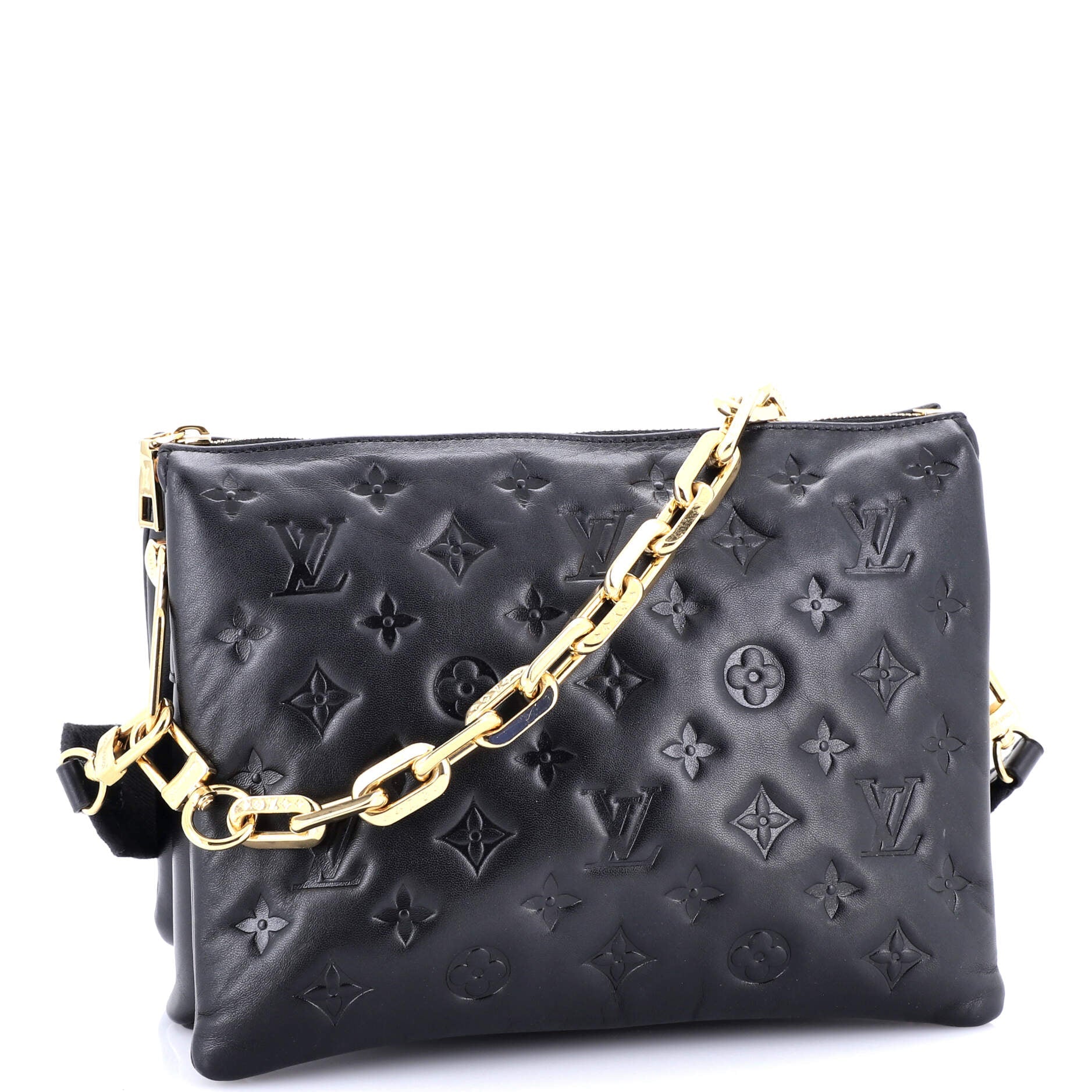 Coussin Bag Monogram Embossed Lambskin PM