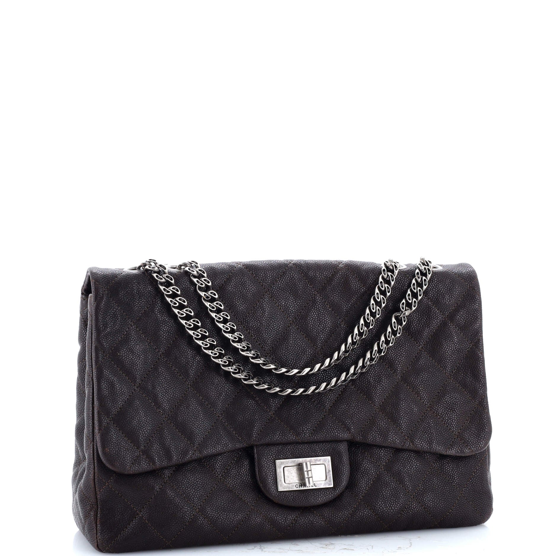 Bijoux Chain Reissue 2.55 Flap Bag Quilted Caviar 227