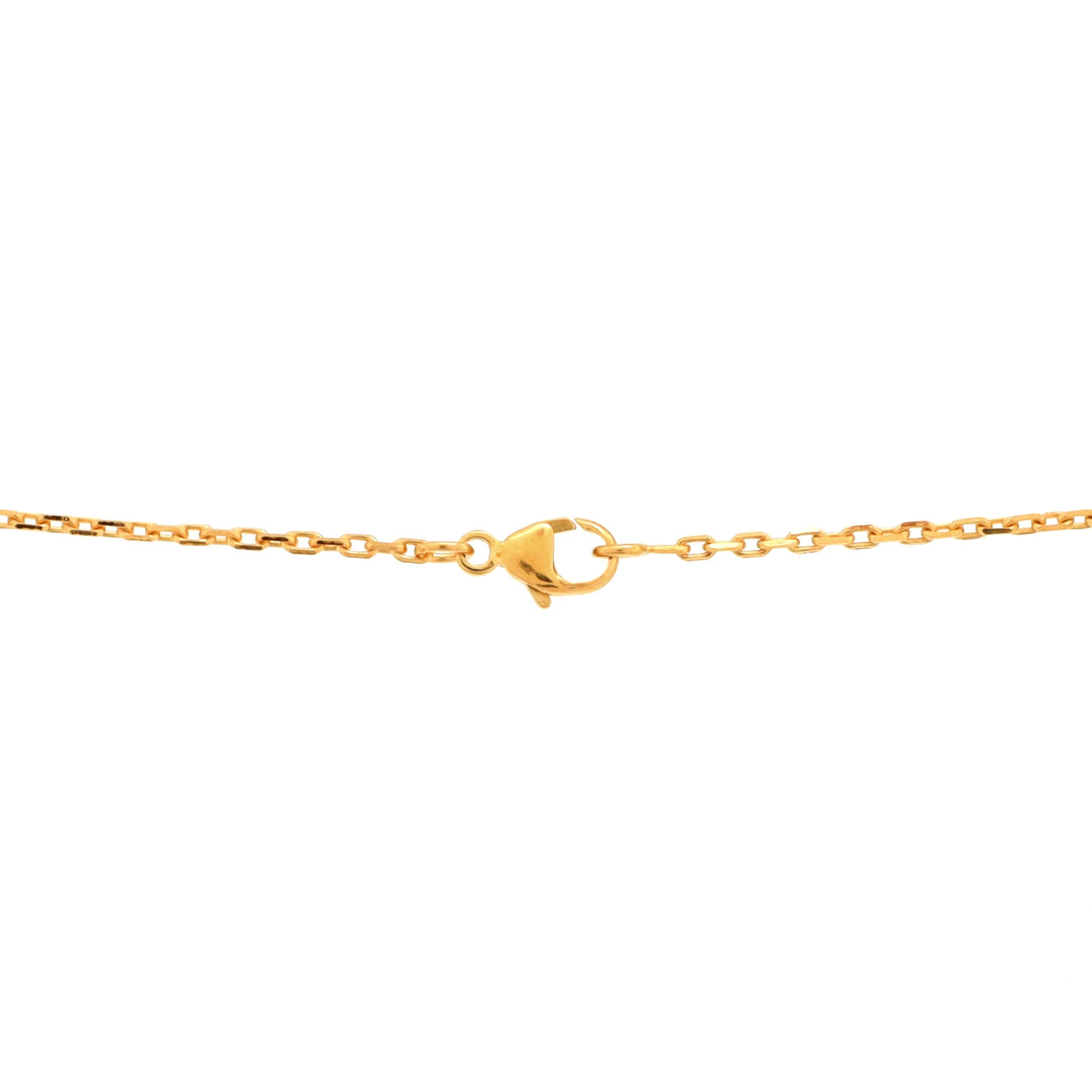 Pop H Pendant Chain Necklace Metal and Enamel