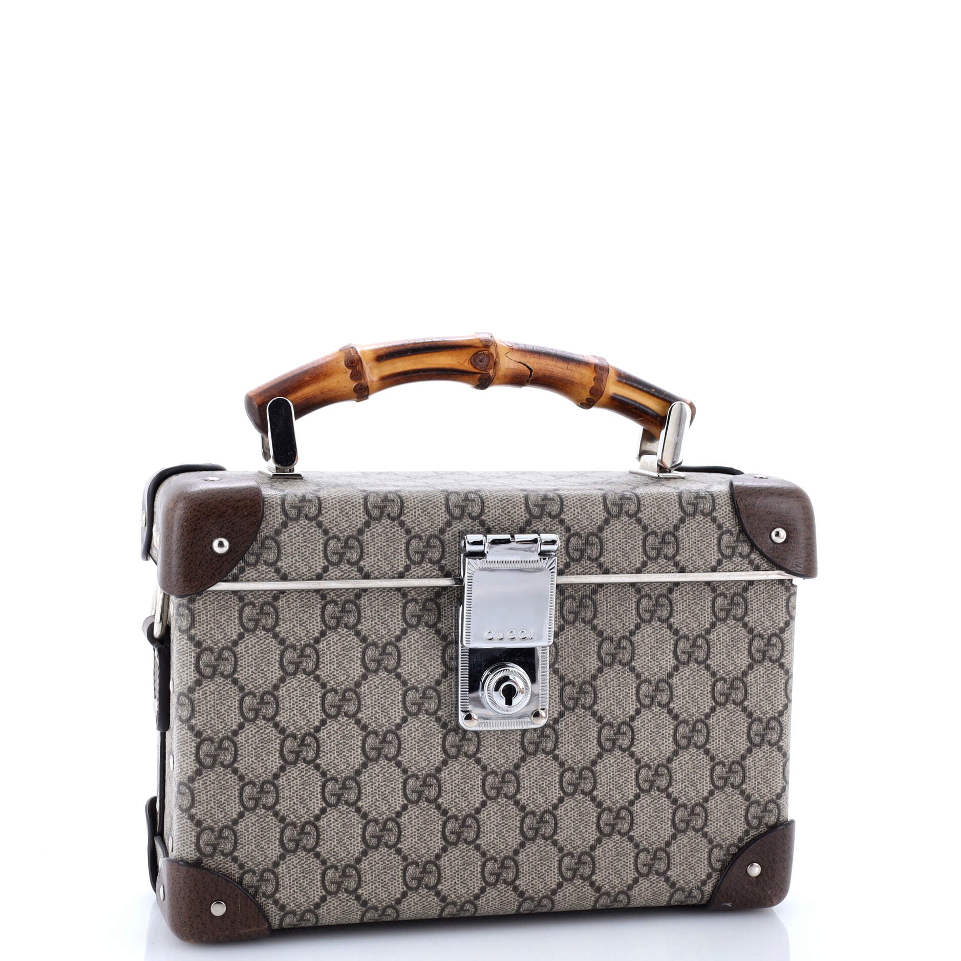 Bamboo Globe-Trotter Vanity Case GG Coated Canvas
