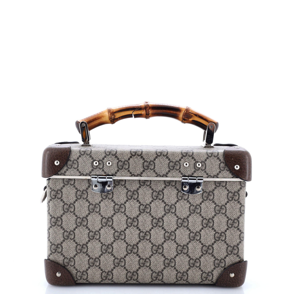 Bamboo Globe-Trotter Vanity Case GG Coated Canvas