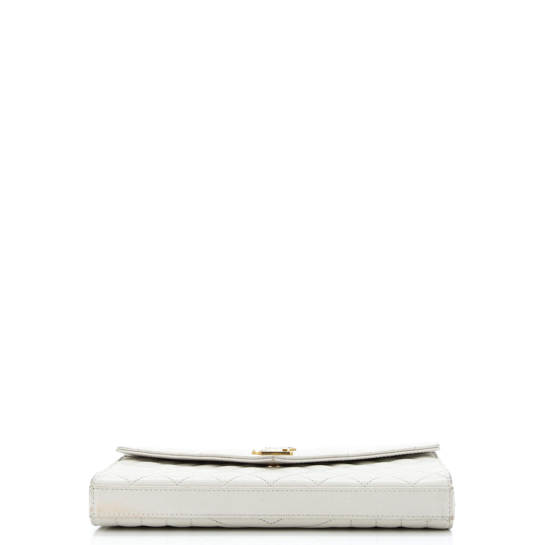 Classic Monogram Chain Wallet Mixed Matelasse Leather Medium