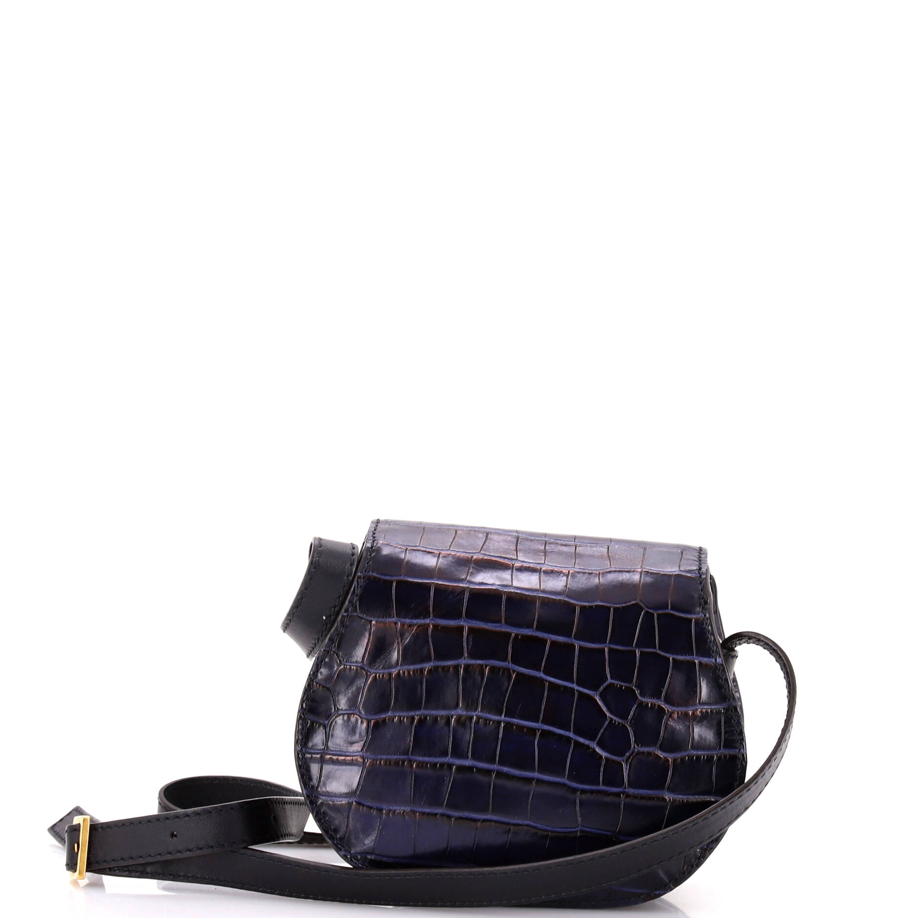 Marcie Crossbody Bag Crocodile Embossed Leather Mini