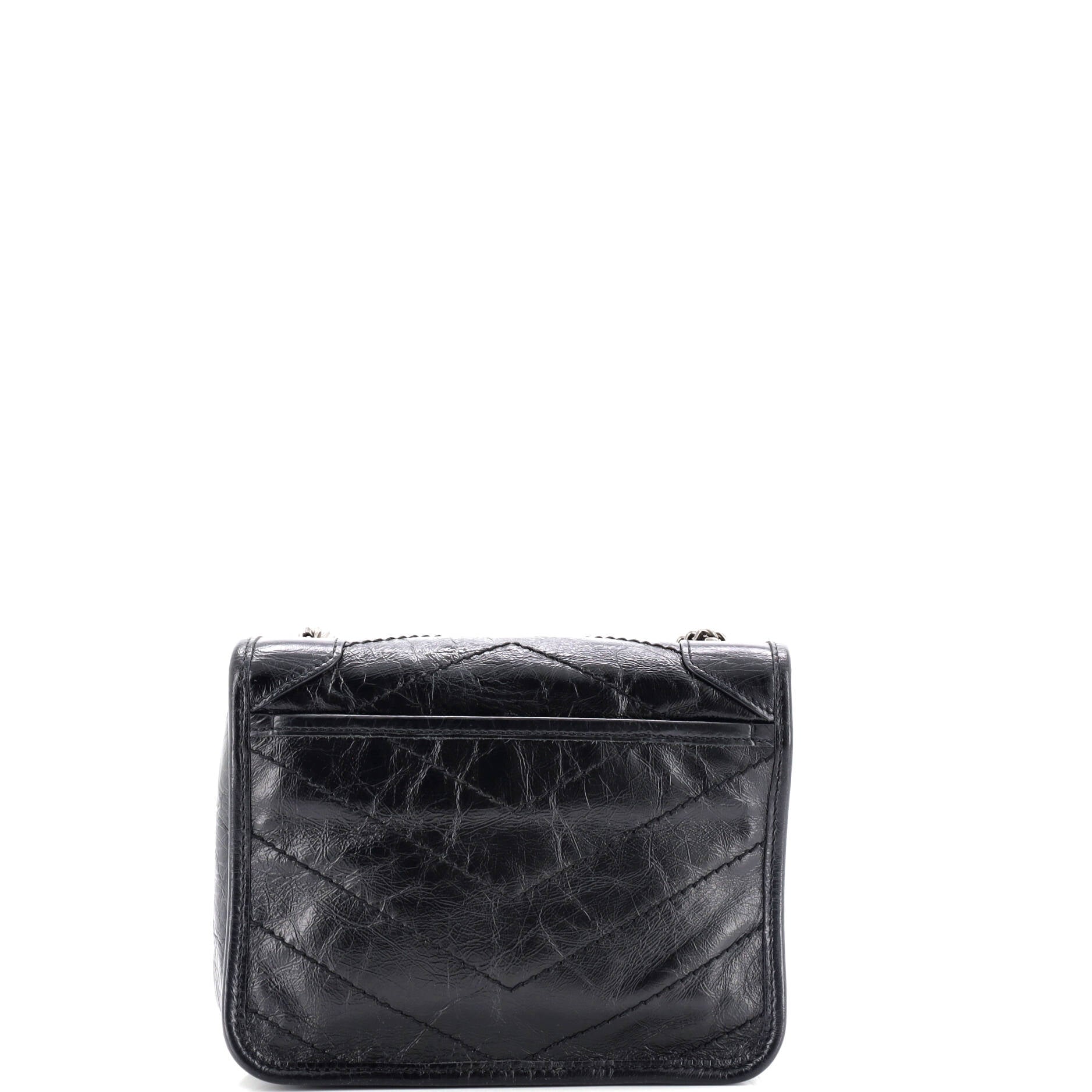 Niki Chain Wallet Matelasse Chevron Leather