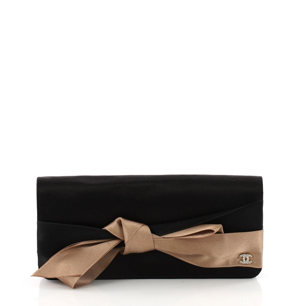 Bow Clutch Satin