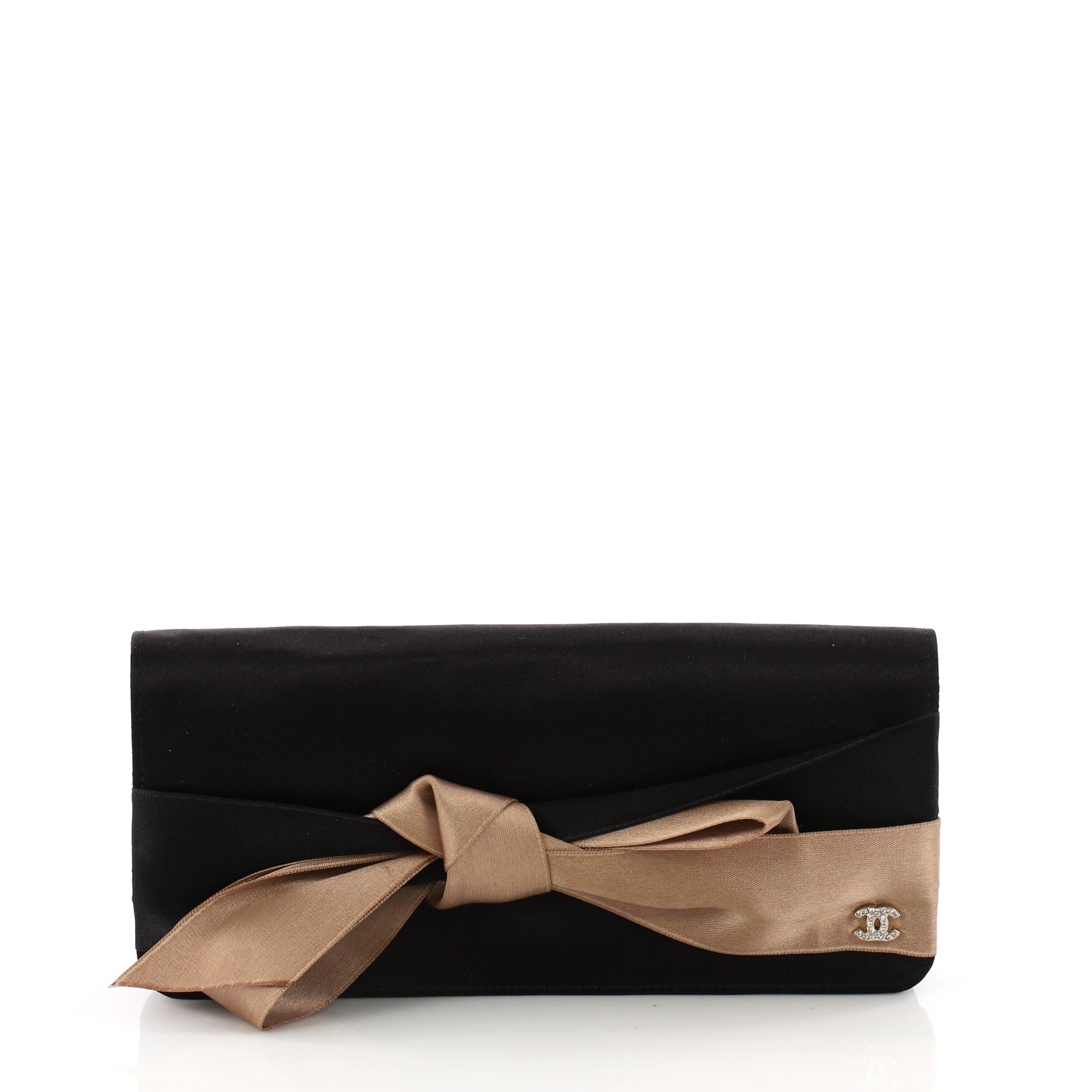 Bow Clutch Satin