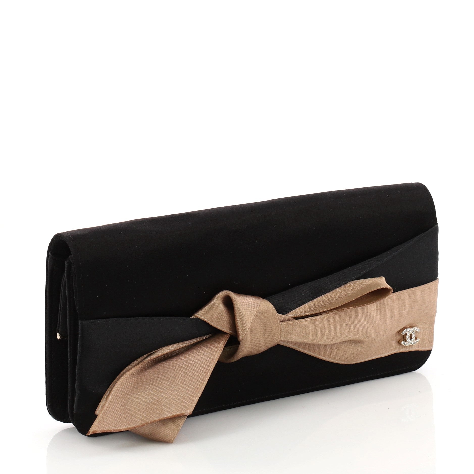 Bow Clutch Satin