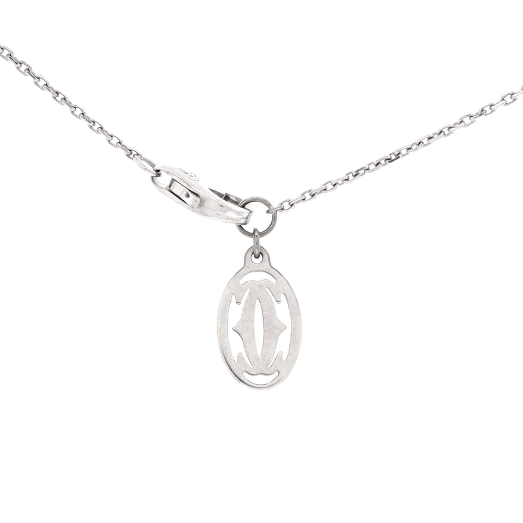 Cross Pendant Necklace 18K White Gold with Diamonds