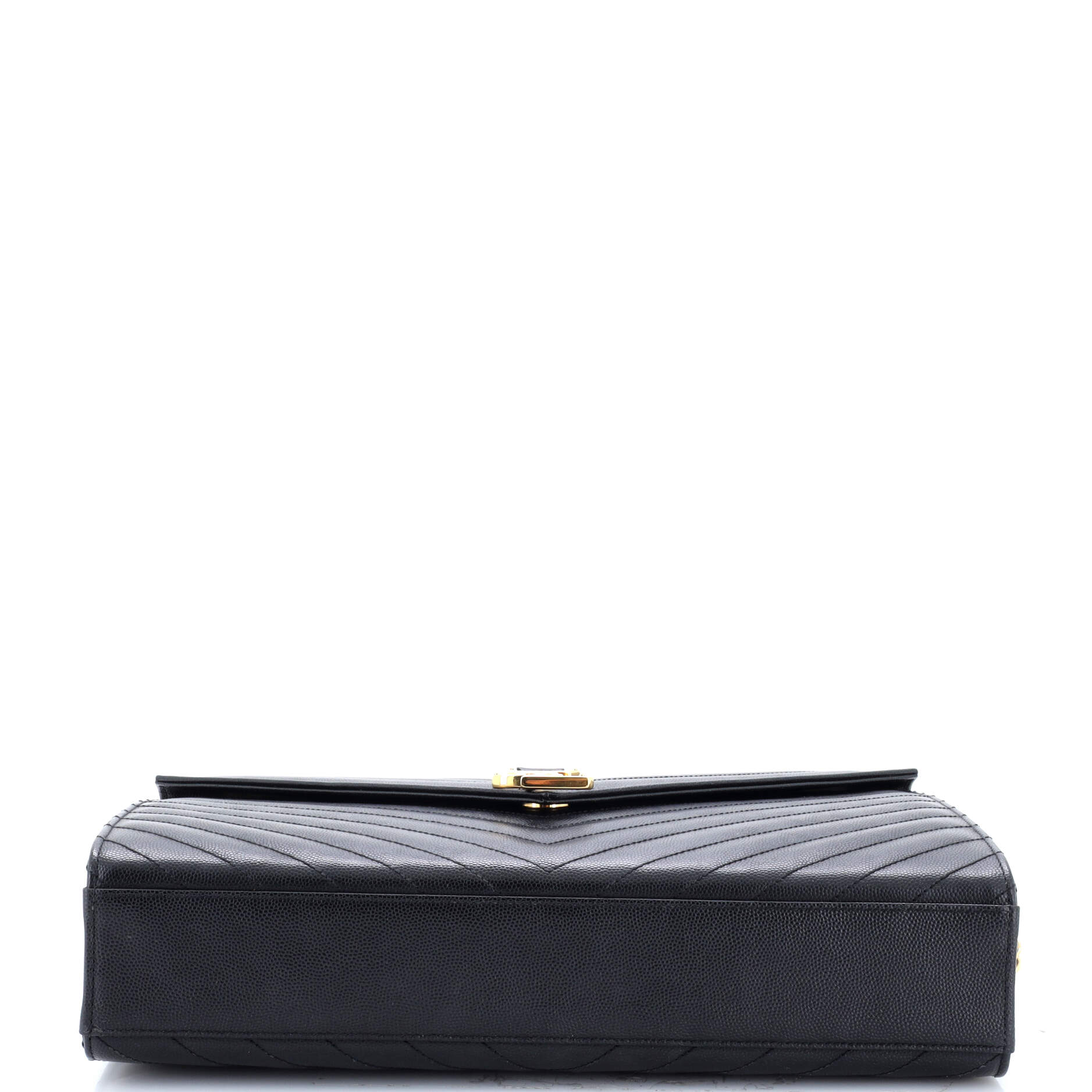 Classic Monogram Envelope Satchel Matelasse Chevron Leather Large