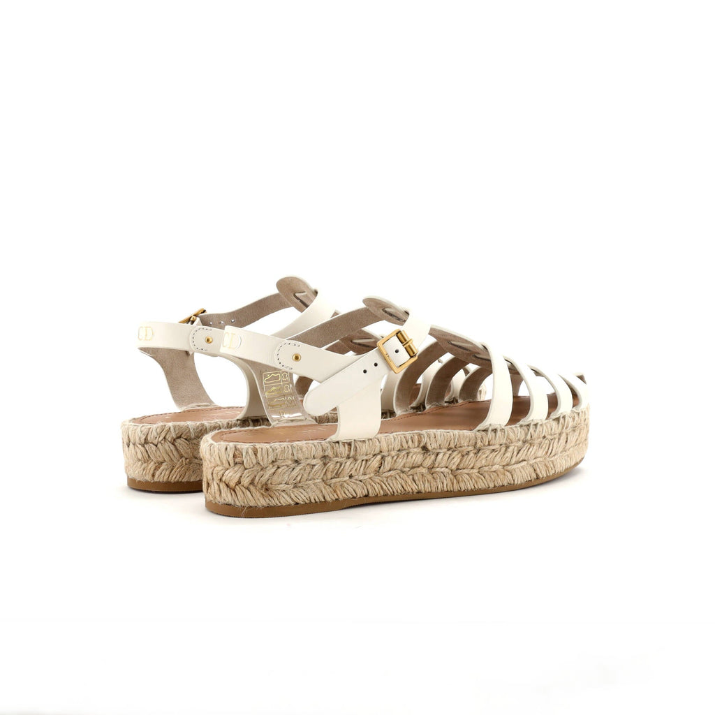 Women's Dioriviera Marine Espadrille Sandals Leather