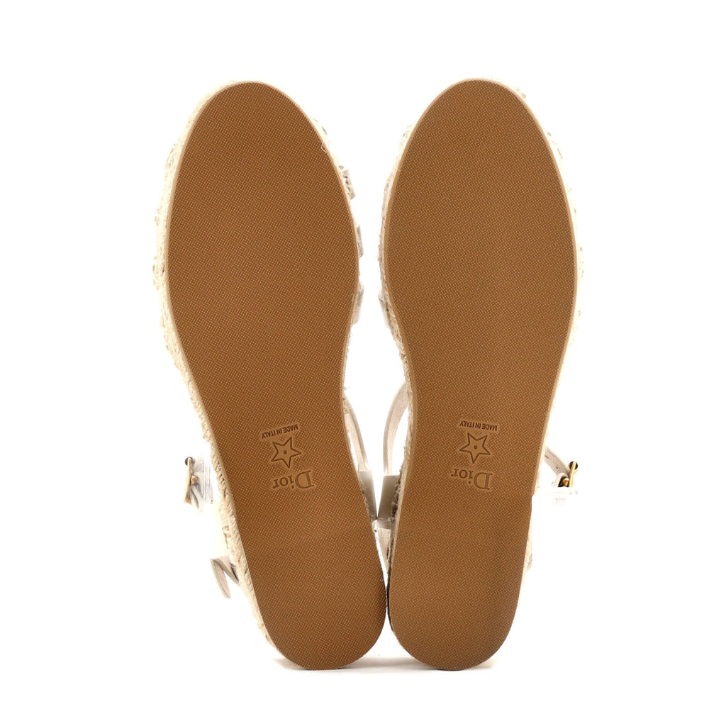 Women's Dioriviera Marine Espadrille Sandals Leather