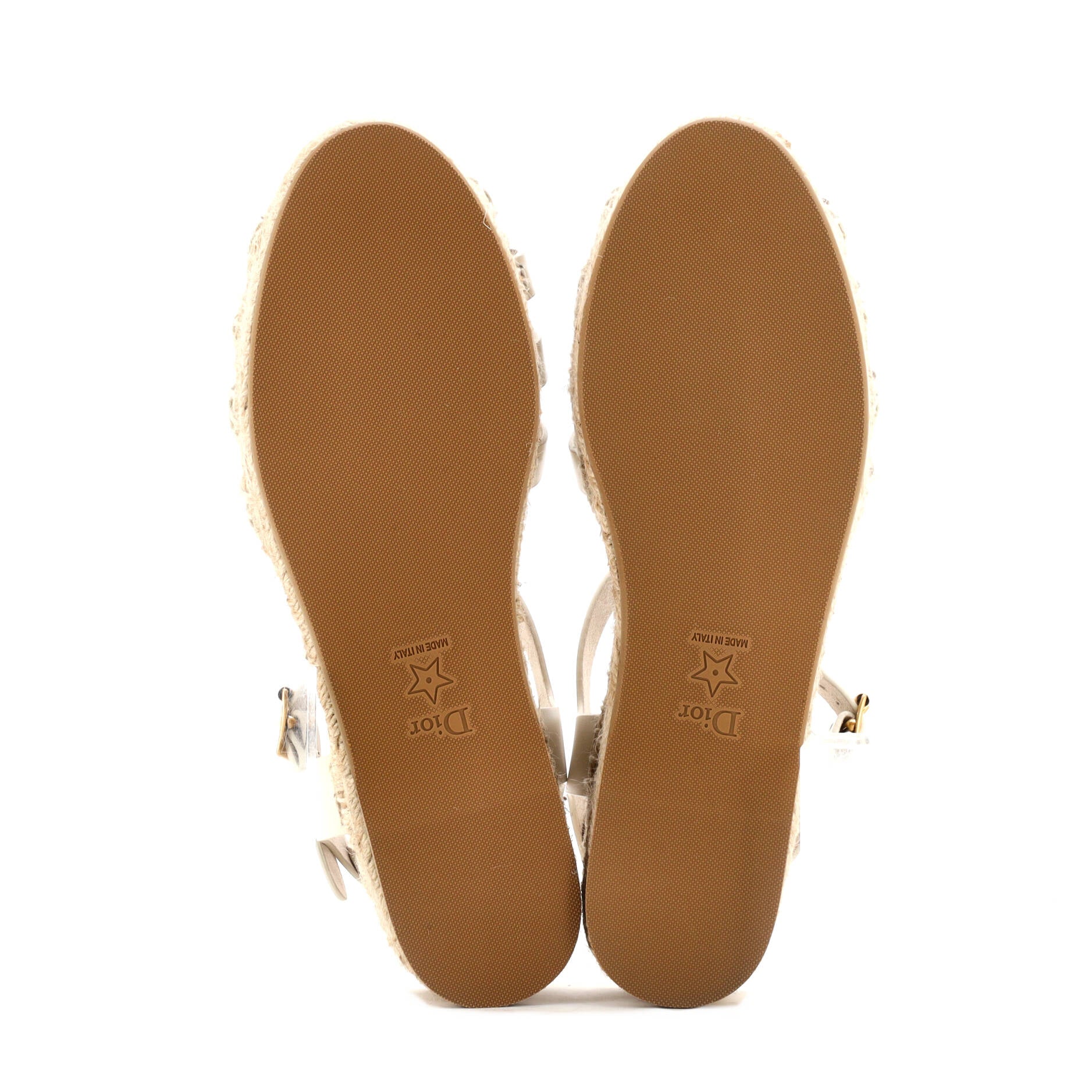 Women's Dioriviera Marine Espadrille Sandals Leather
