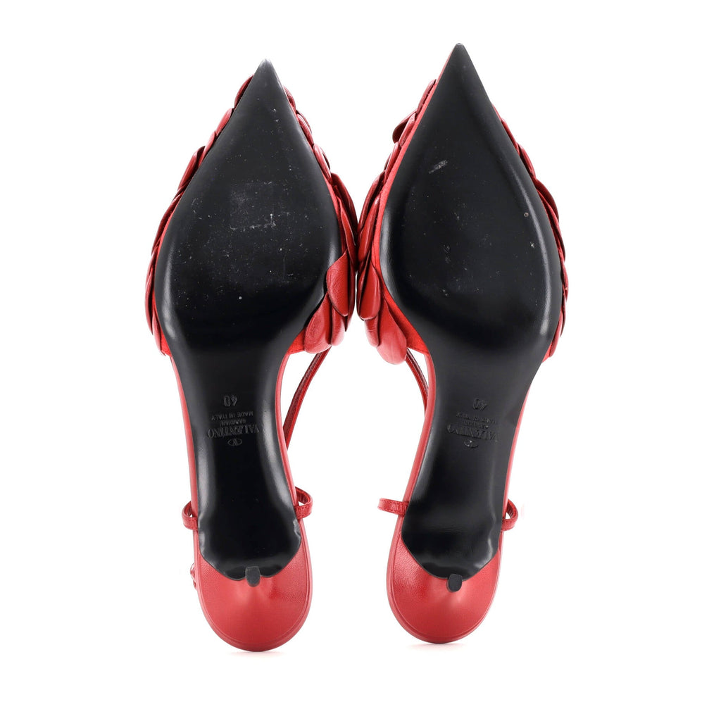 Women's Rose Slingback Pumps Leather