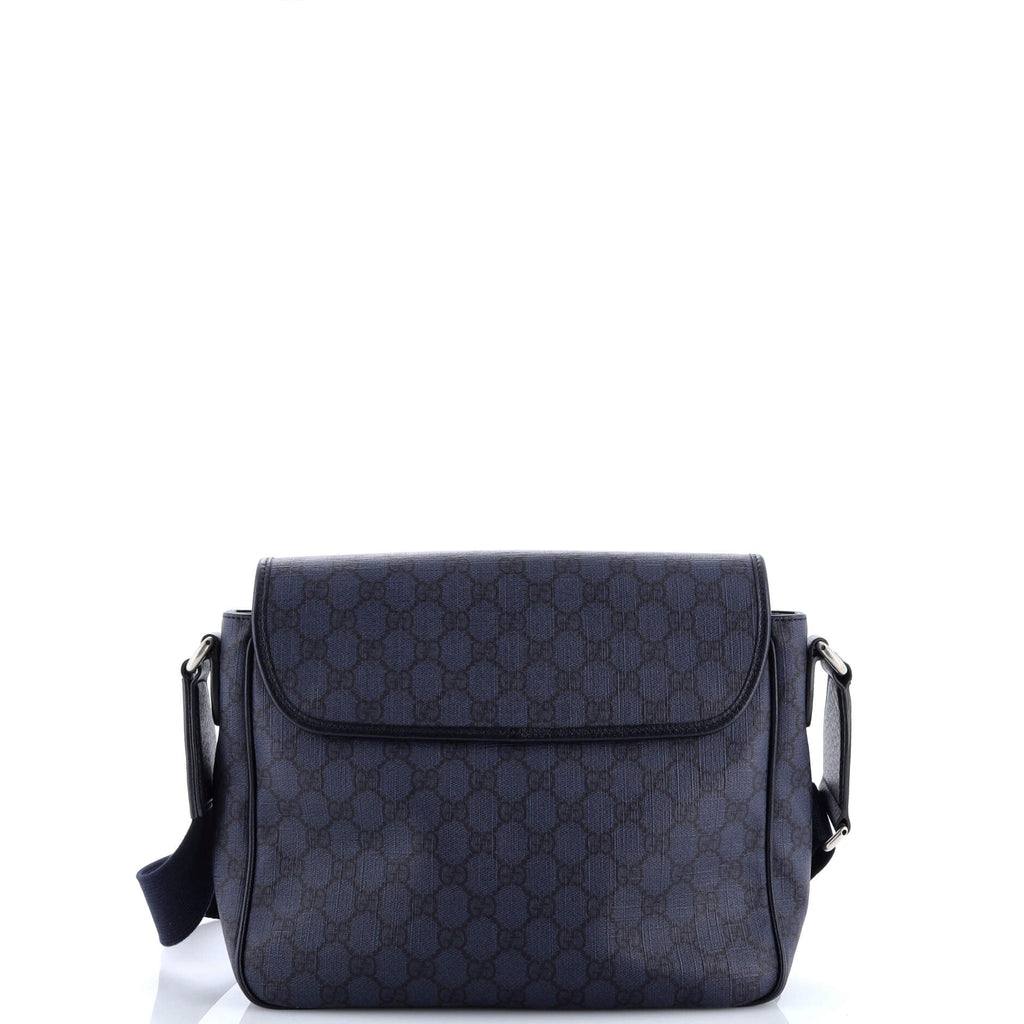 Ophidia Flap Messenger Bag GG Coated Canvas Medium