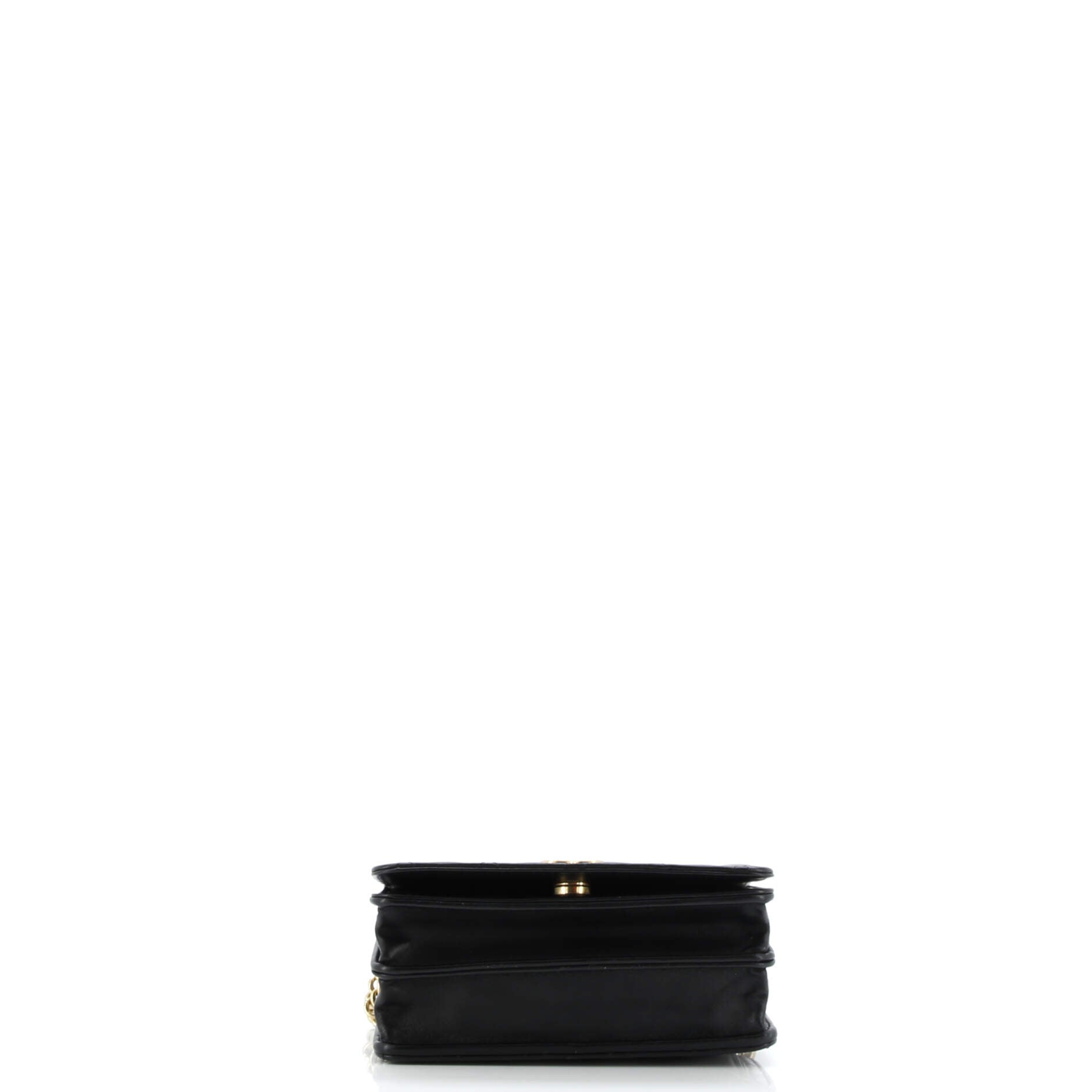 CC Enamel Full Flap Bag Quilted Lambskin Mini