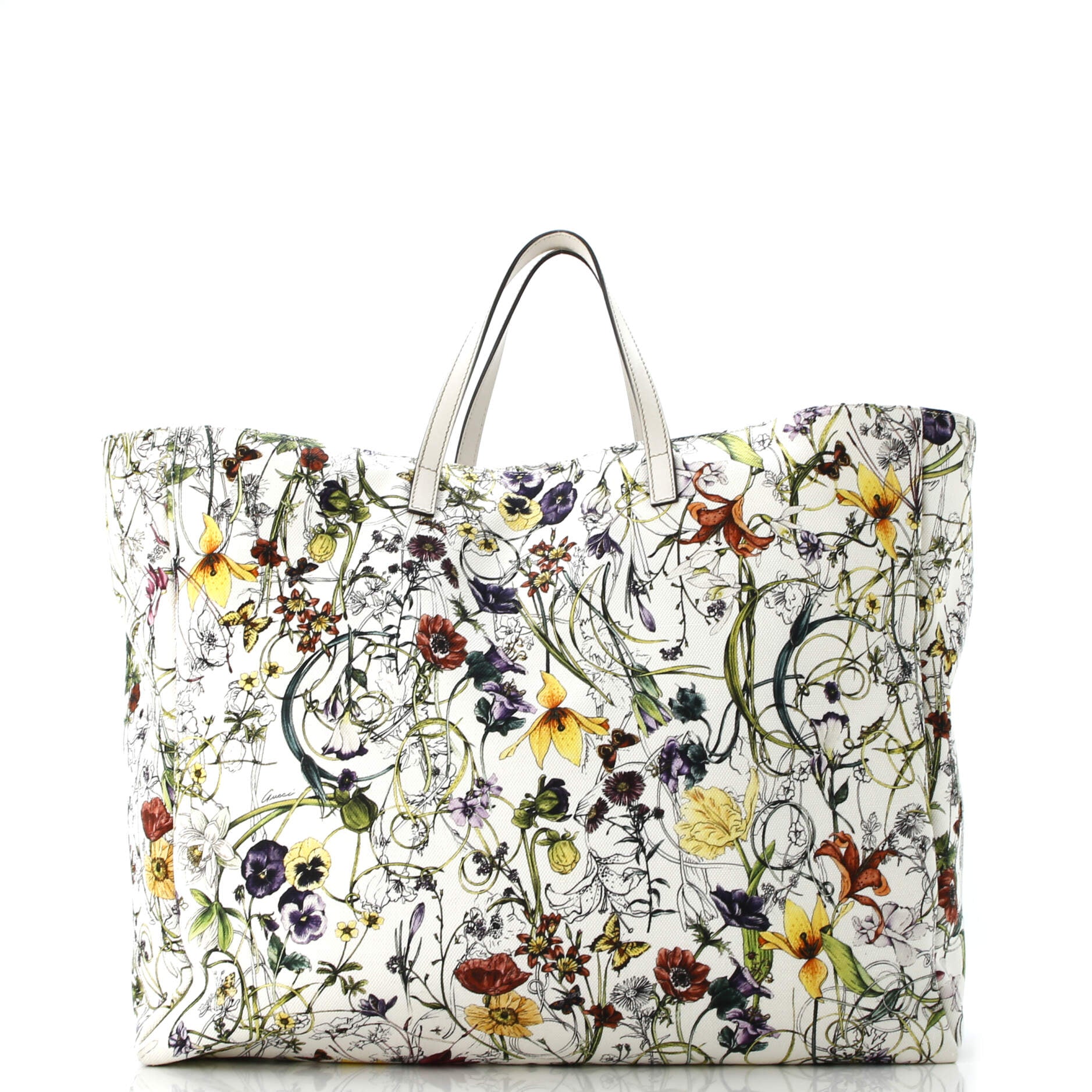 Open Tote Flora Canvas Large