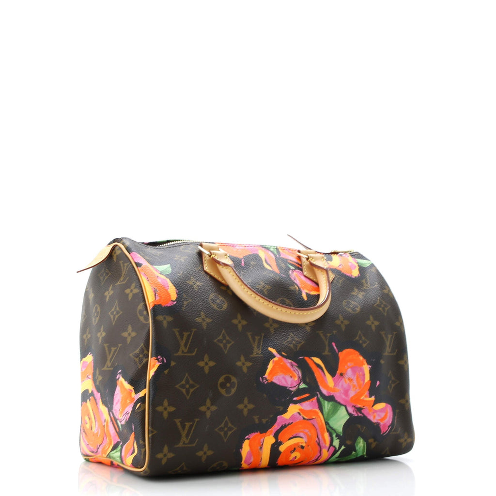 Speedy Handbag Limited Edition Monogram Roses 30