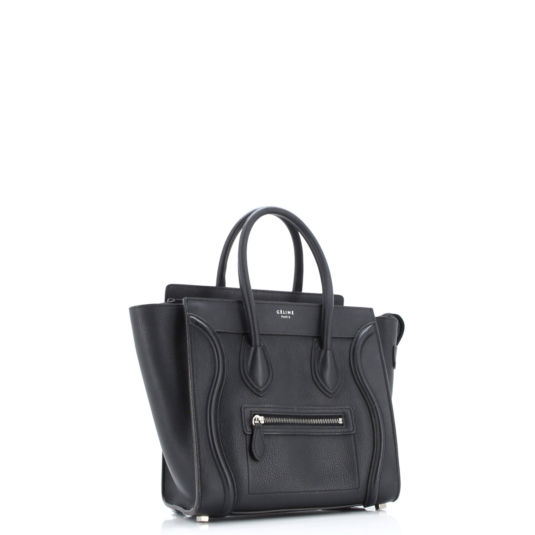 Luggage Bag Grainy Leather Micro