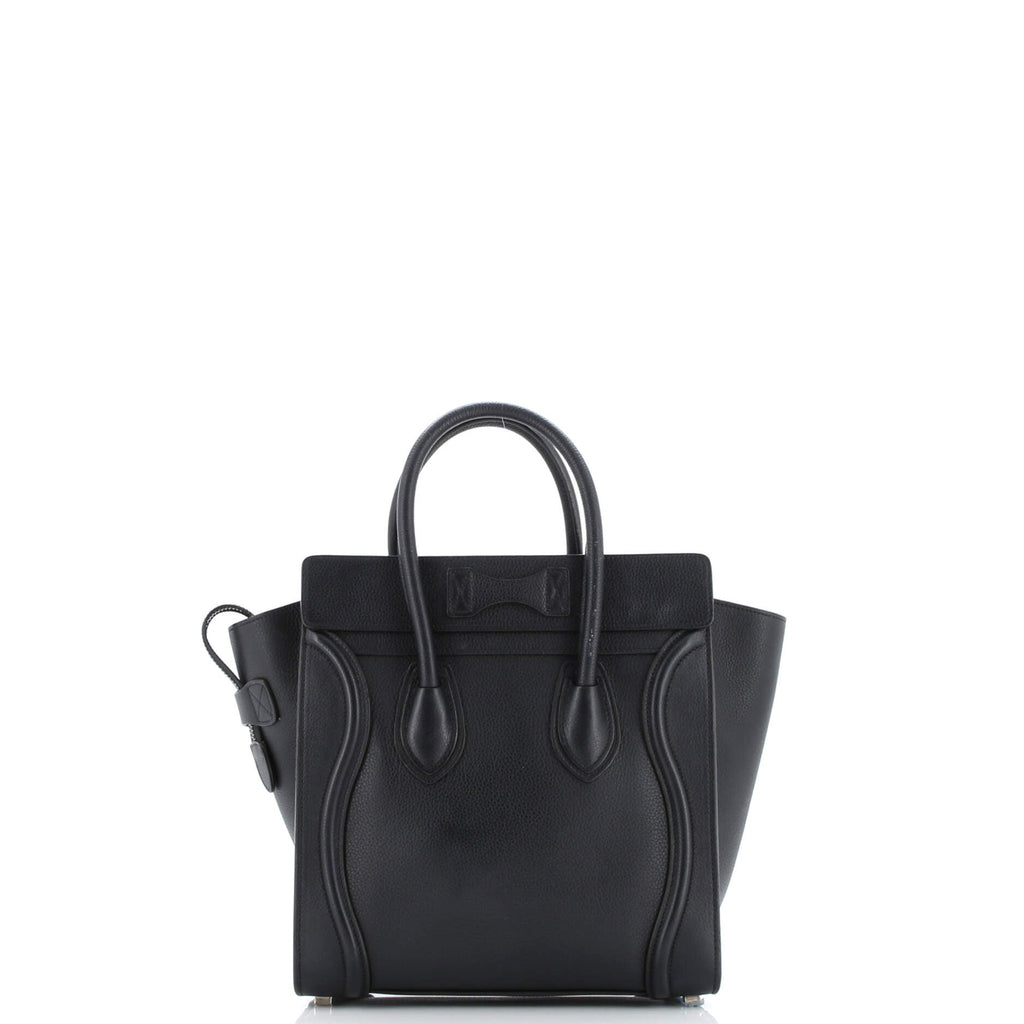 Luggage Bag Grainy Leather Micro