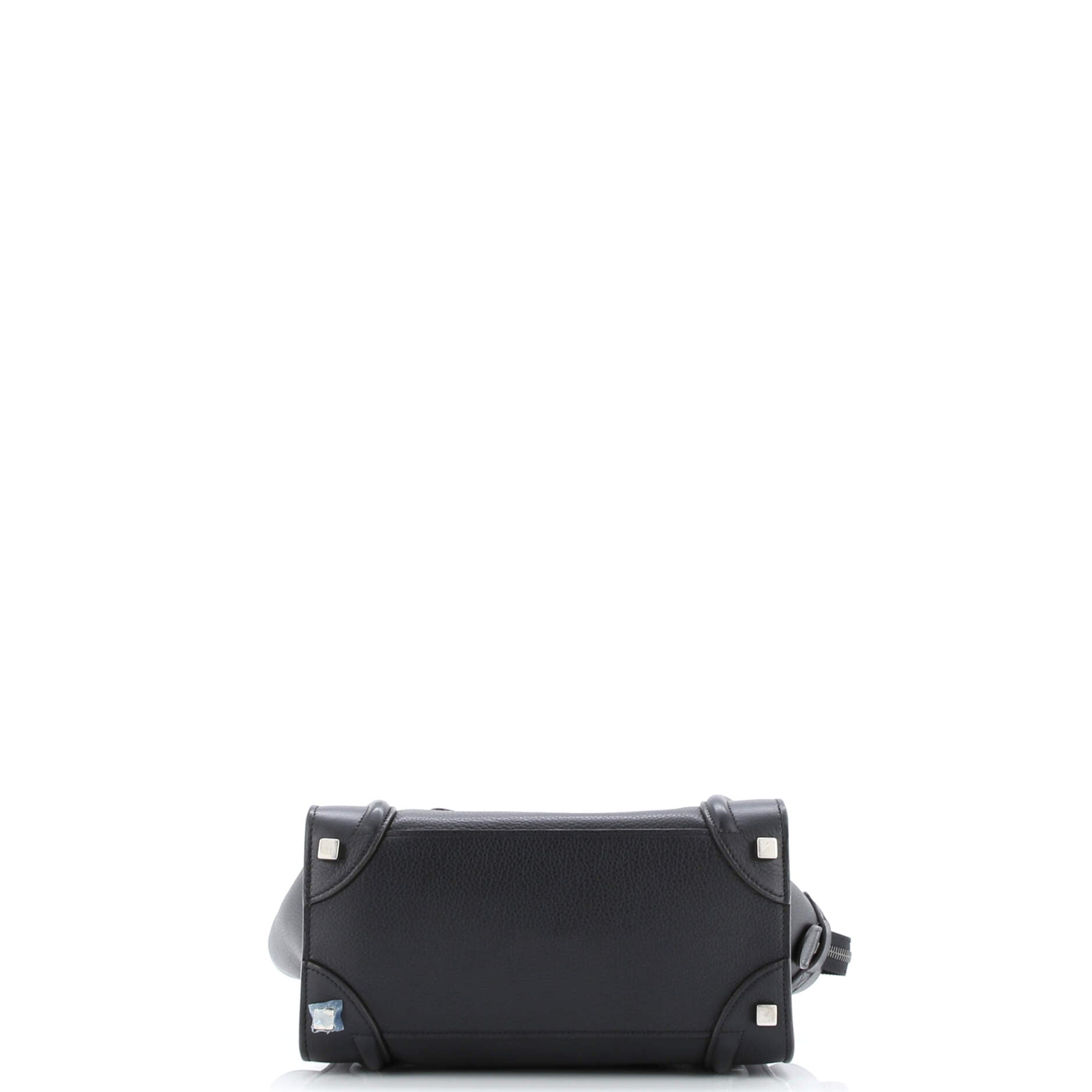 Luggage Bag Grainy Leather Micro
