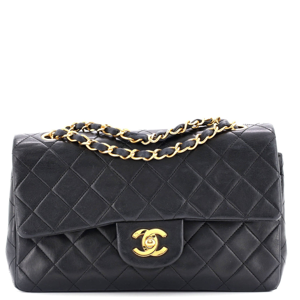 Vintage Classic Double Flap Bag Quilted Lambskin Medium