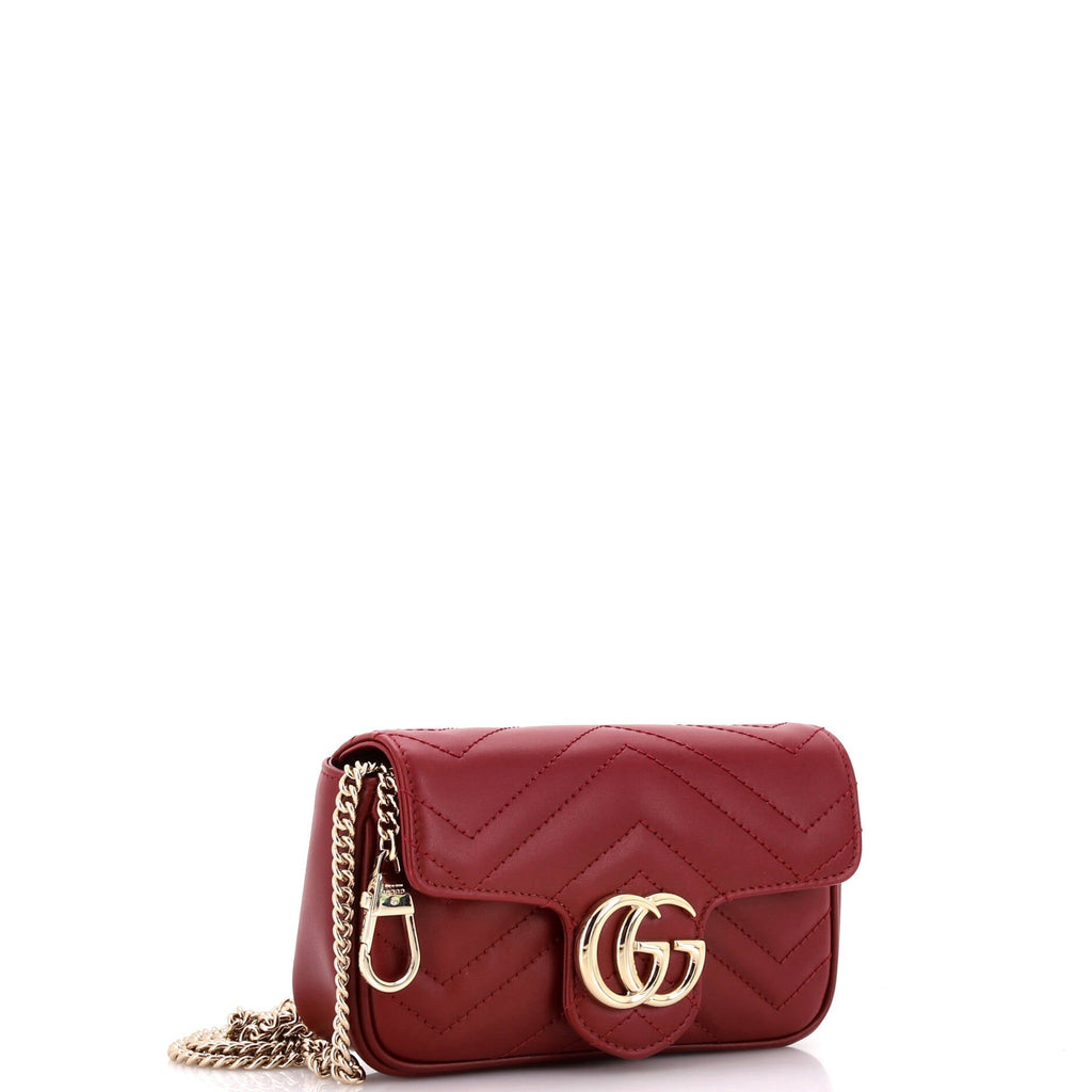 GG Marmont Flap Bag Matelasse Leather Super Mini