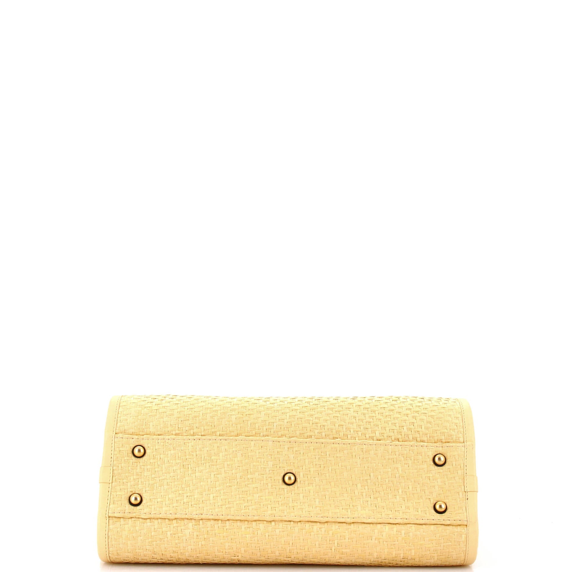 Deauville Tote Straw with Chain Detail Small