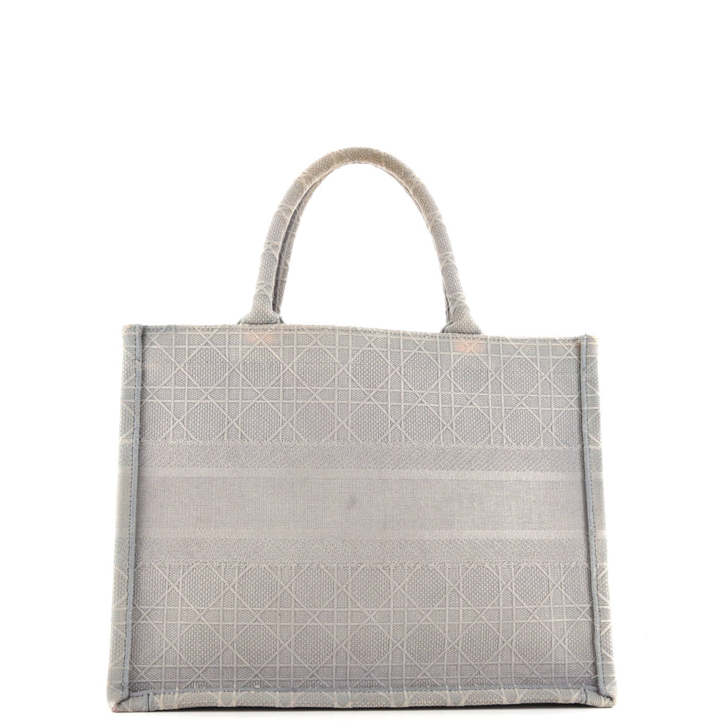 Book Tote Cannage Embroidered Canvas Medium