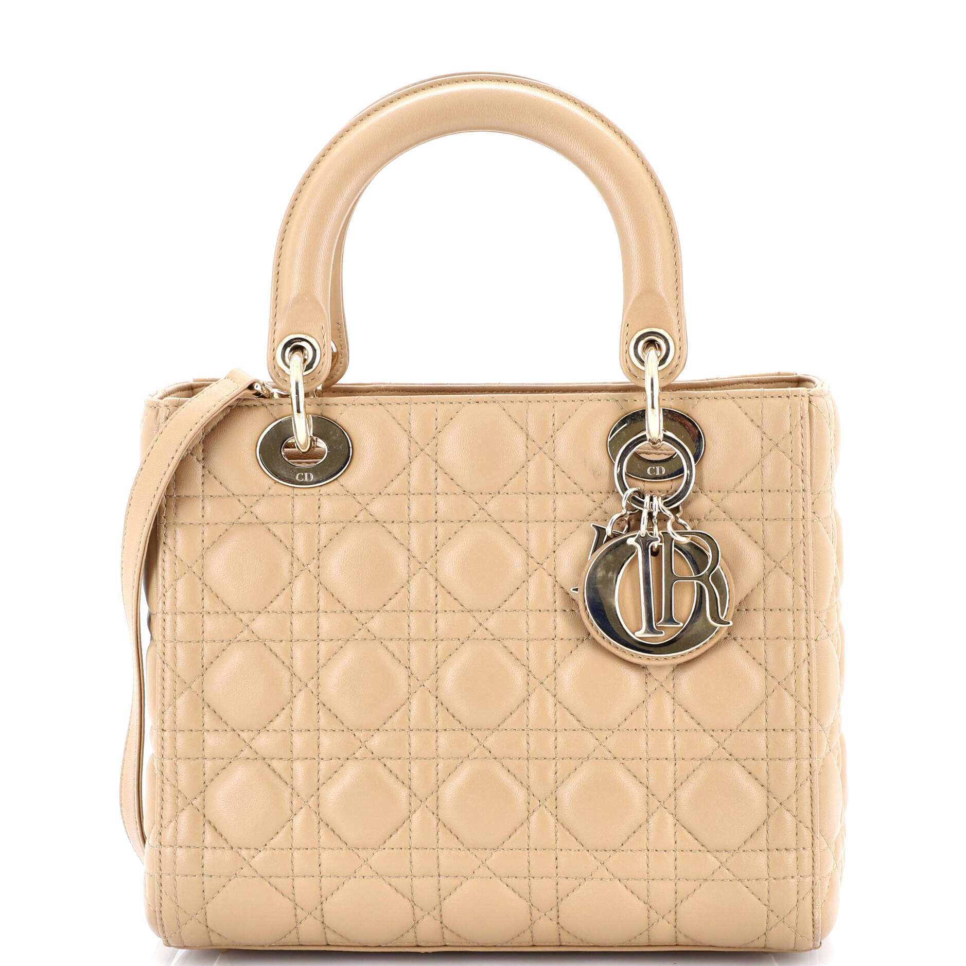 Lady Dior Bag Cannage Quilt Lambskin Medium