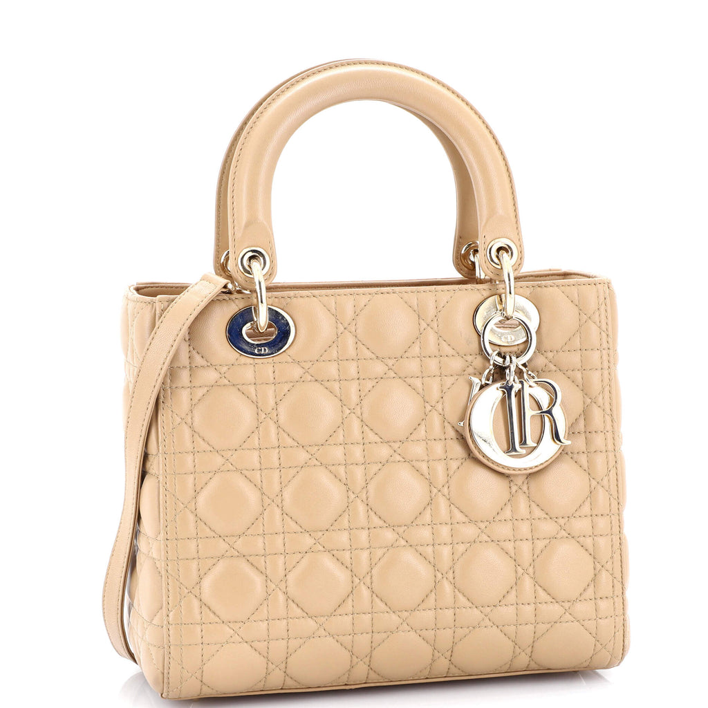 Lady Dior Bag Cannage Quilt Lambskin Medium