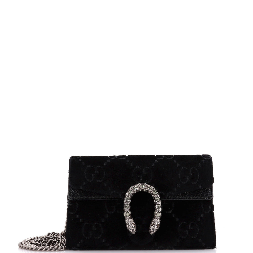 Dionysus Bag GG Velvet Super Mini