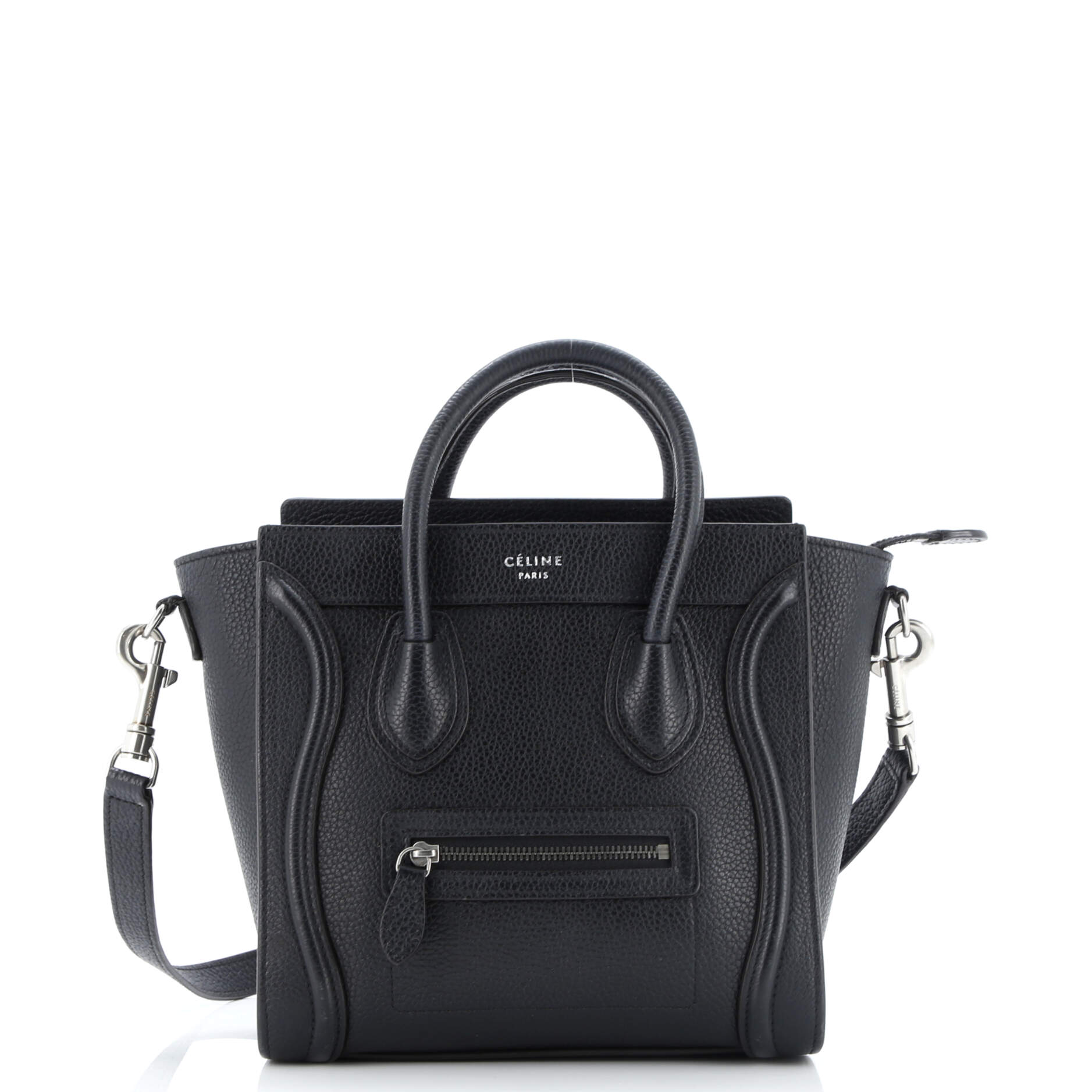 Luggage Bag Grainy Leather Nano
