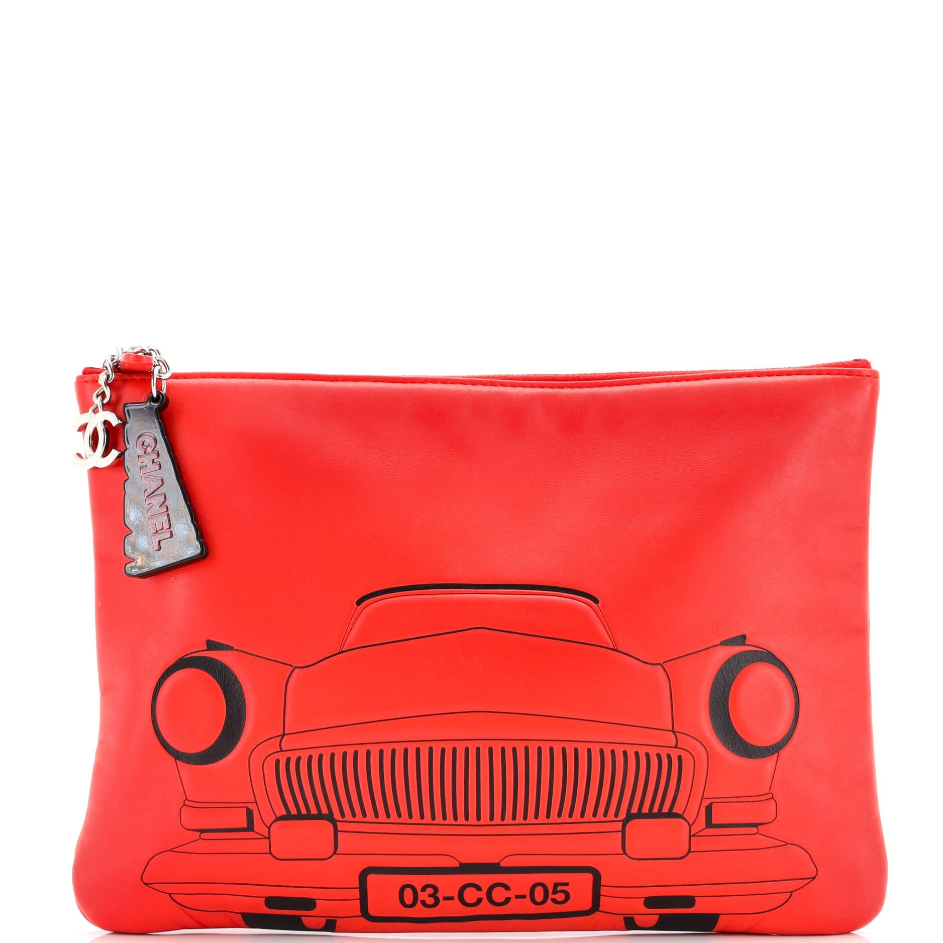 Cuba La Habana O Case Clutch Printed Embossed Lambskin Medium