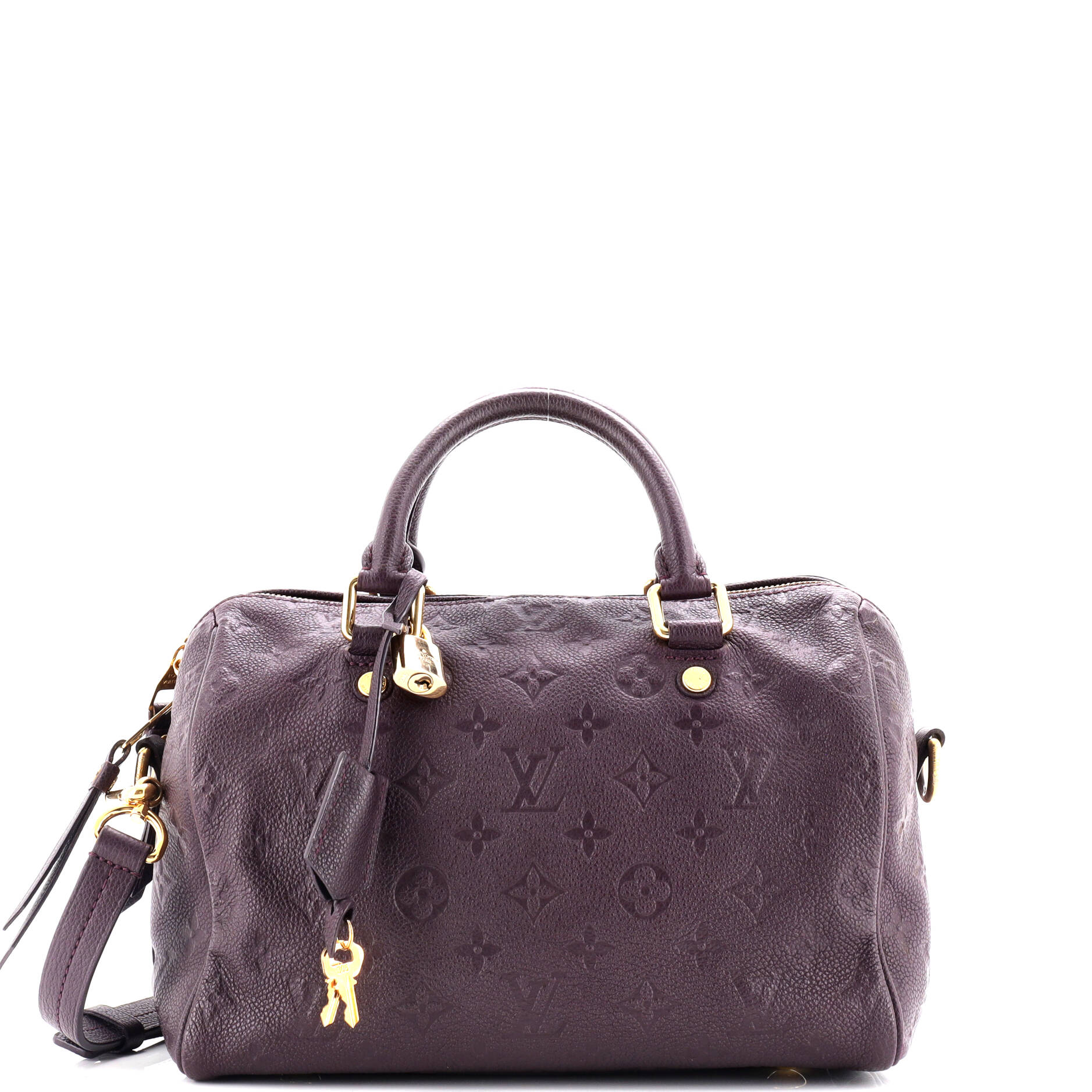 Speedy Bandouliere Bag Monogram Empreinte Leather 25
