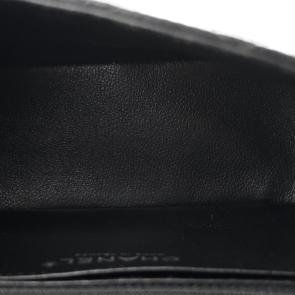 Caviar Quilted Mini Square Flap Black